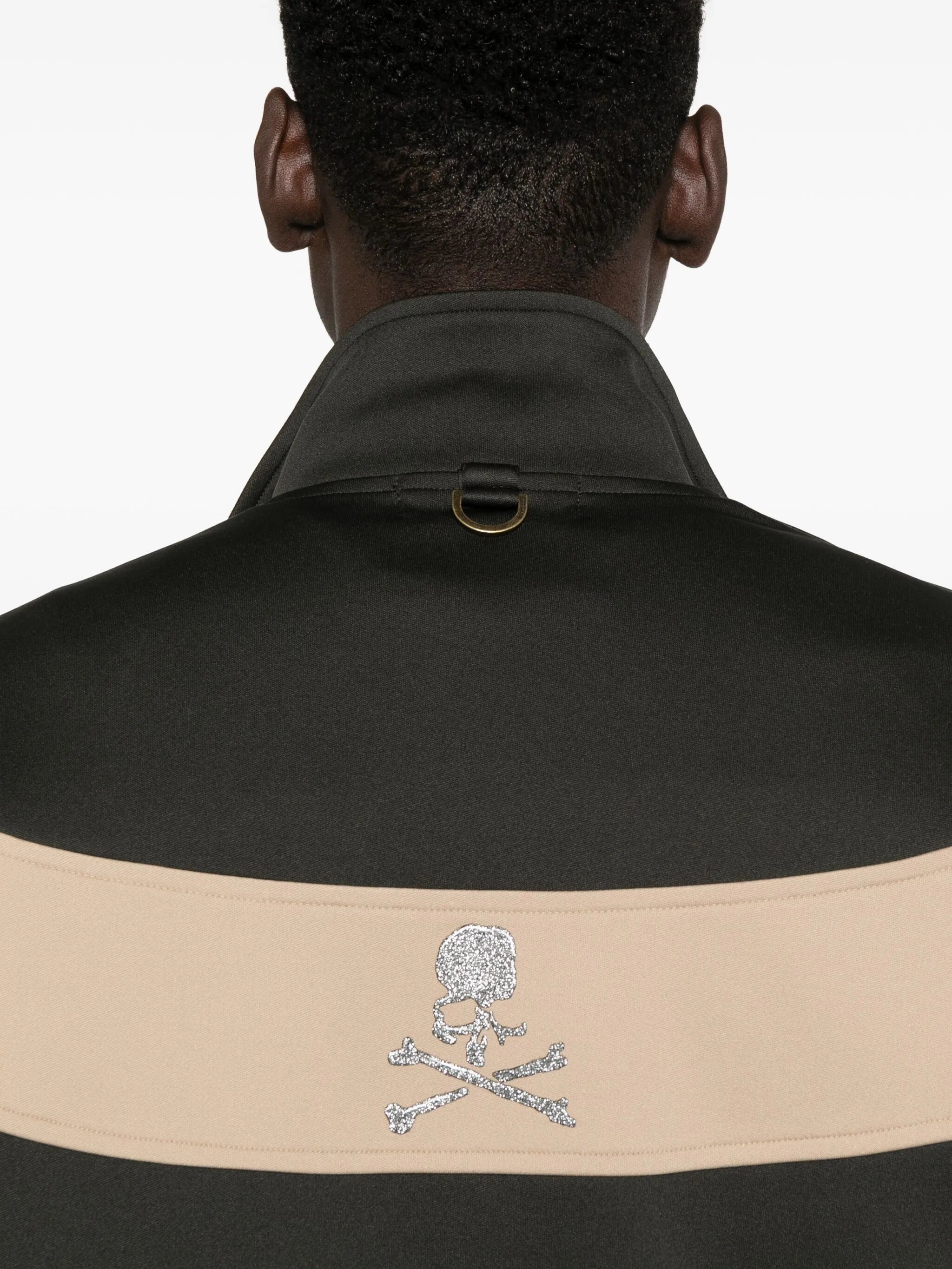panelled zip-up track jacket