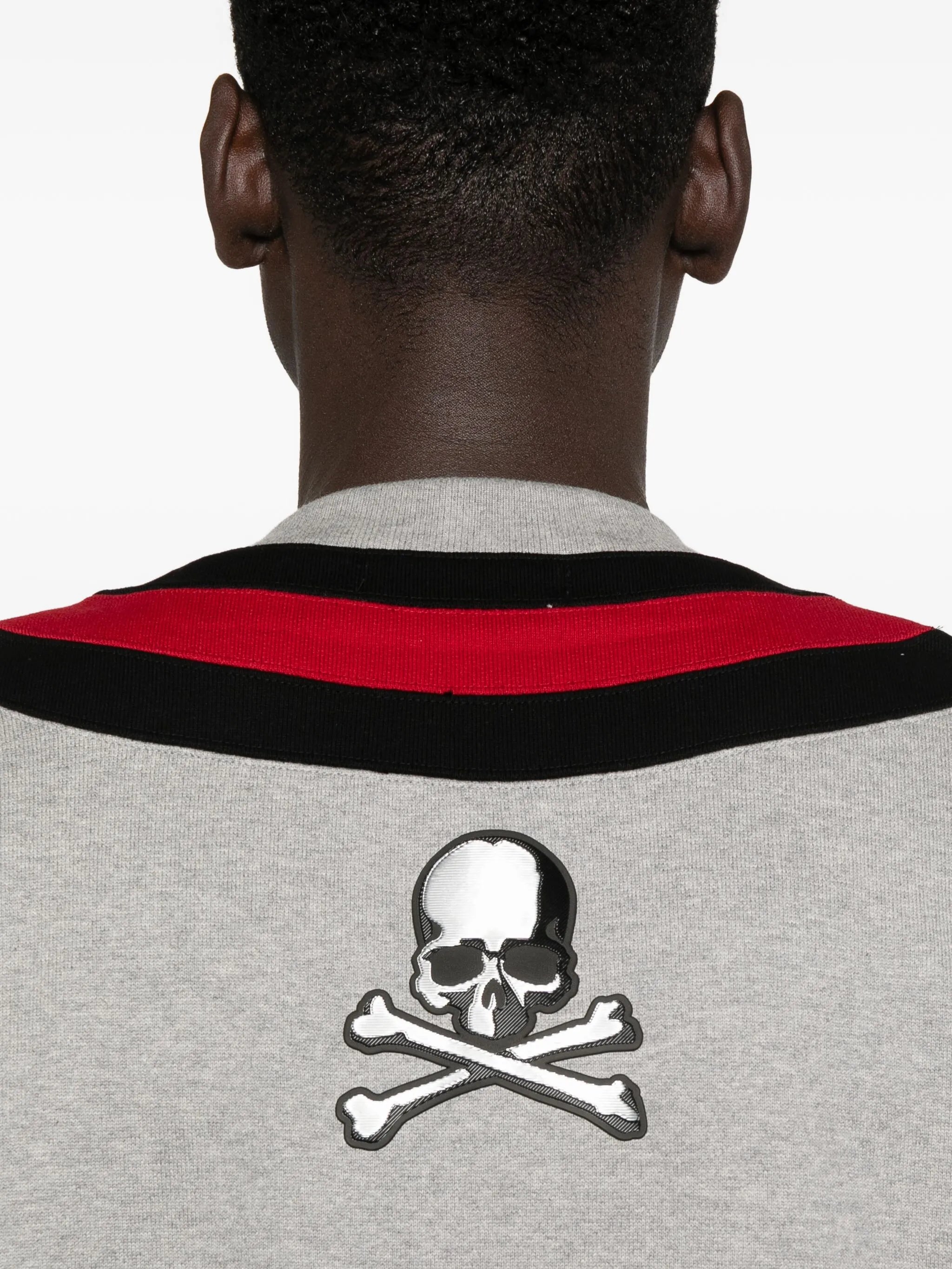 v-neck varsity sweater