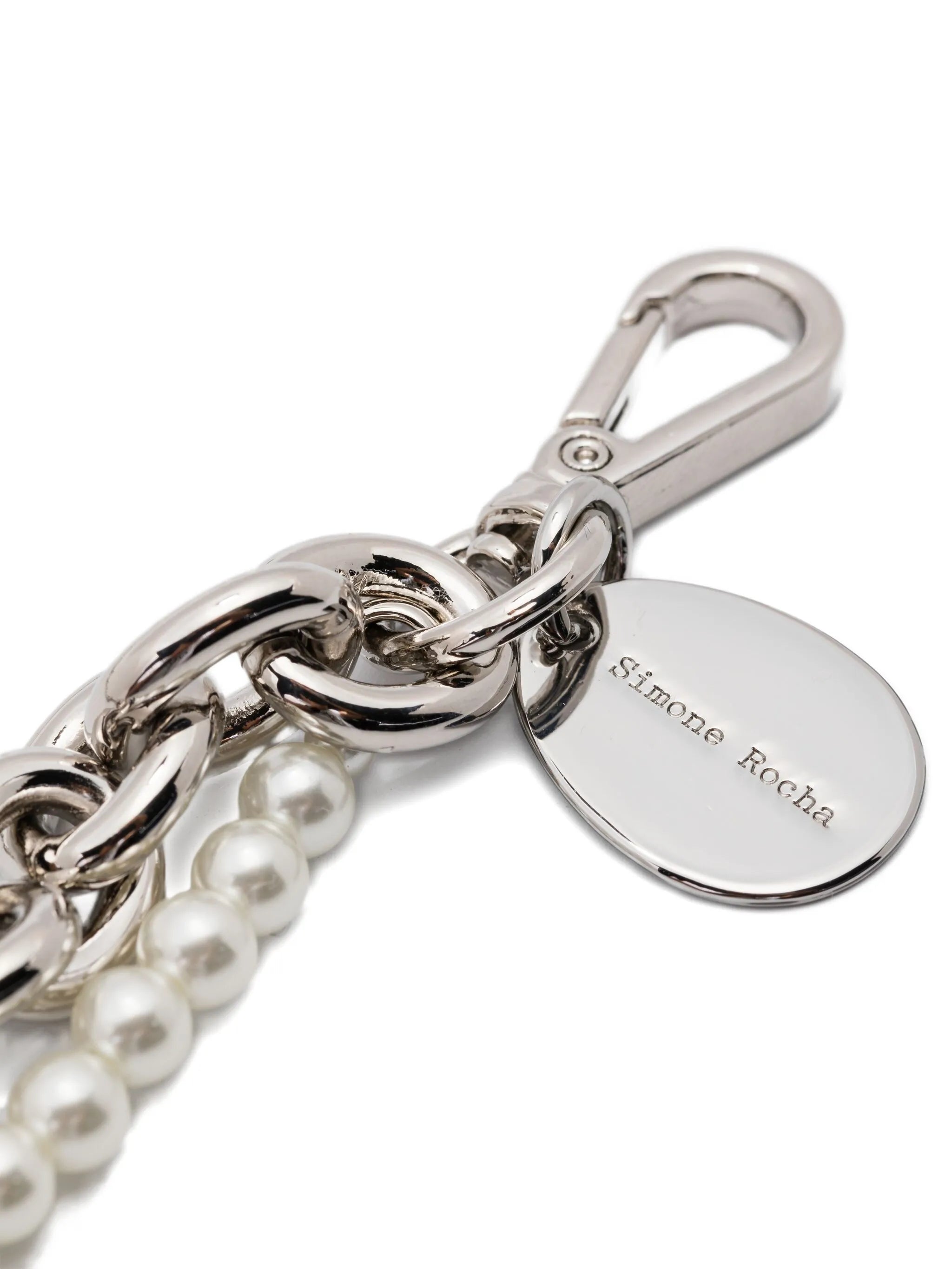 faux pearl embellished necklace