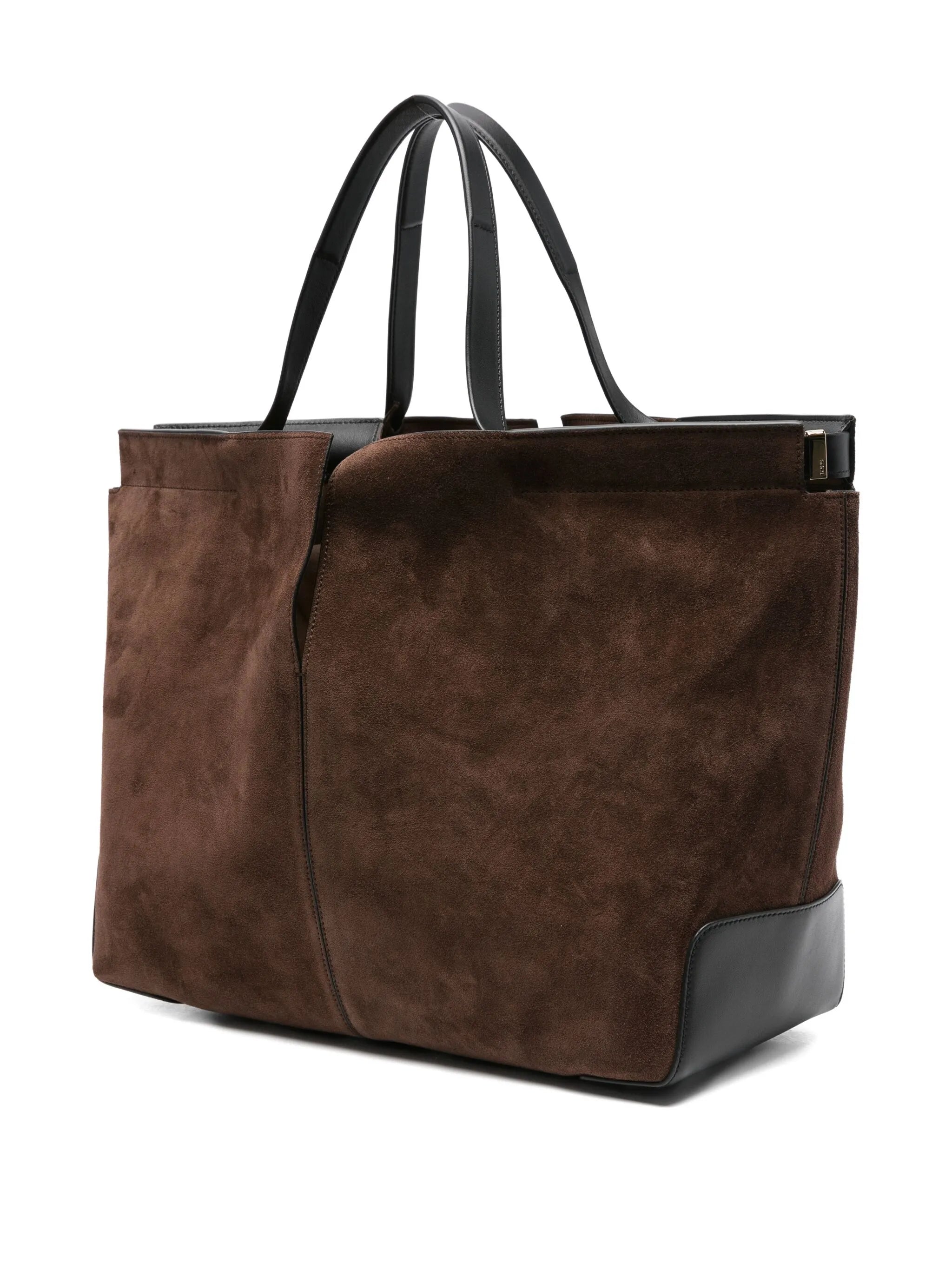 medium suede tote bag