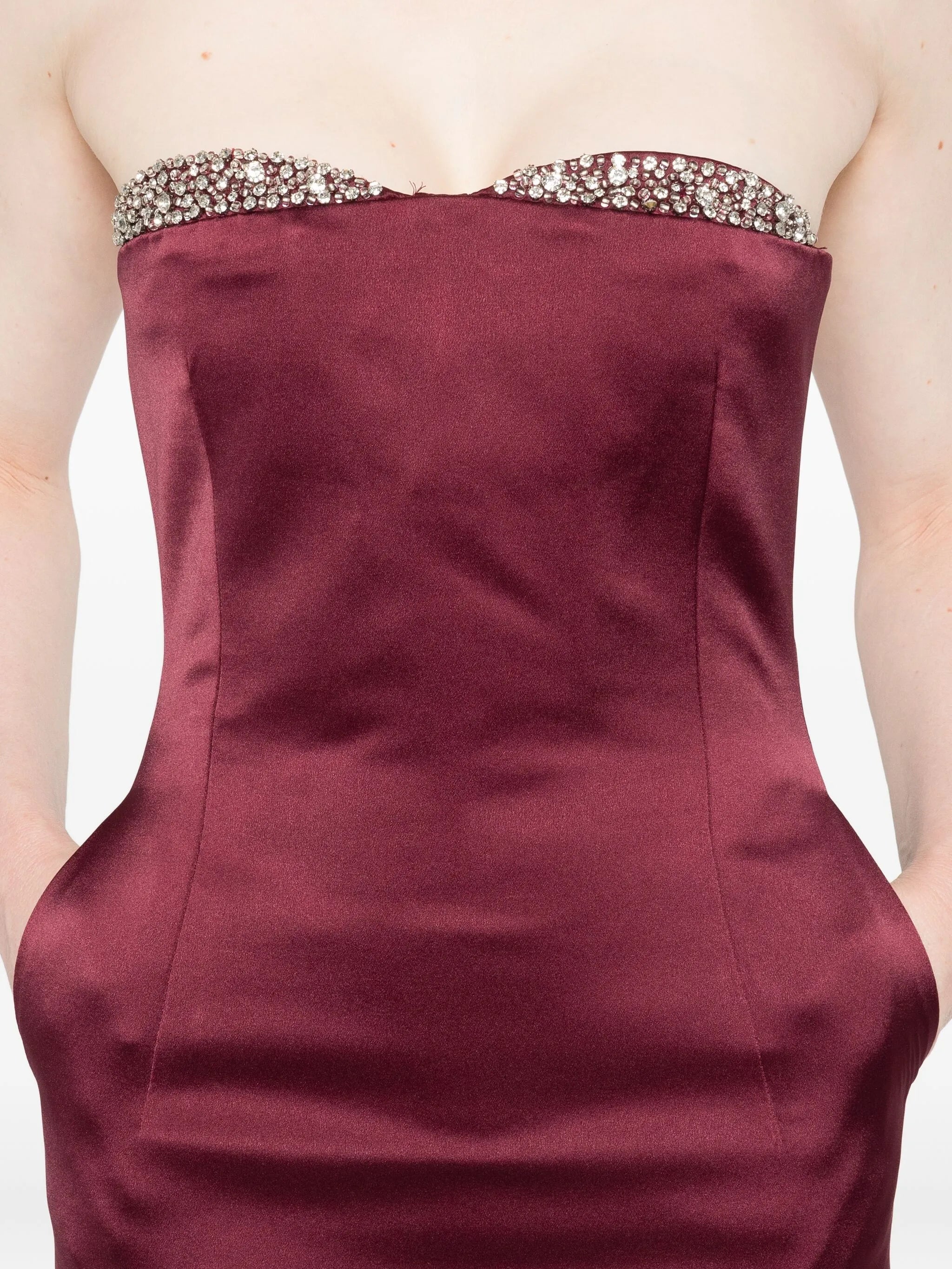 Noelia strapless mini dress