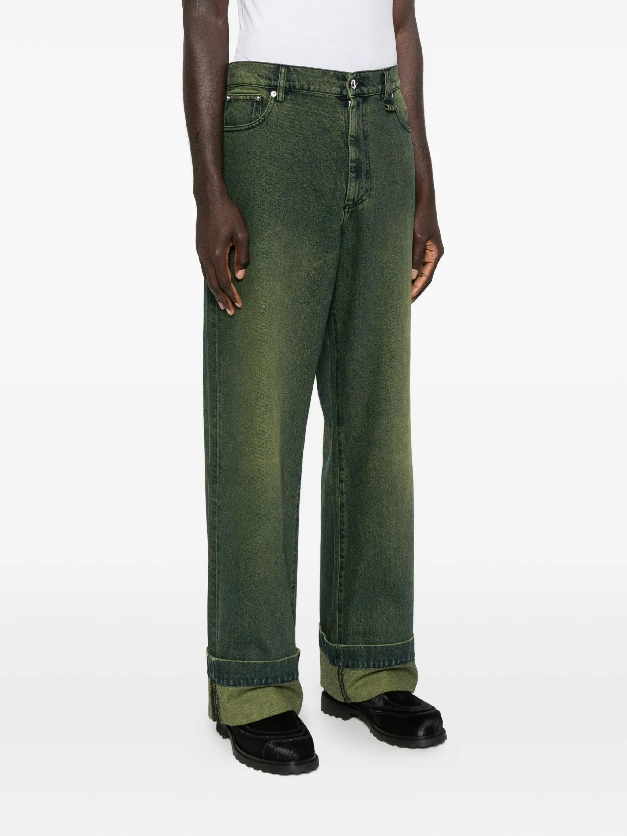 straight-leg jeans