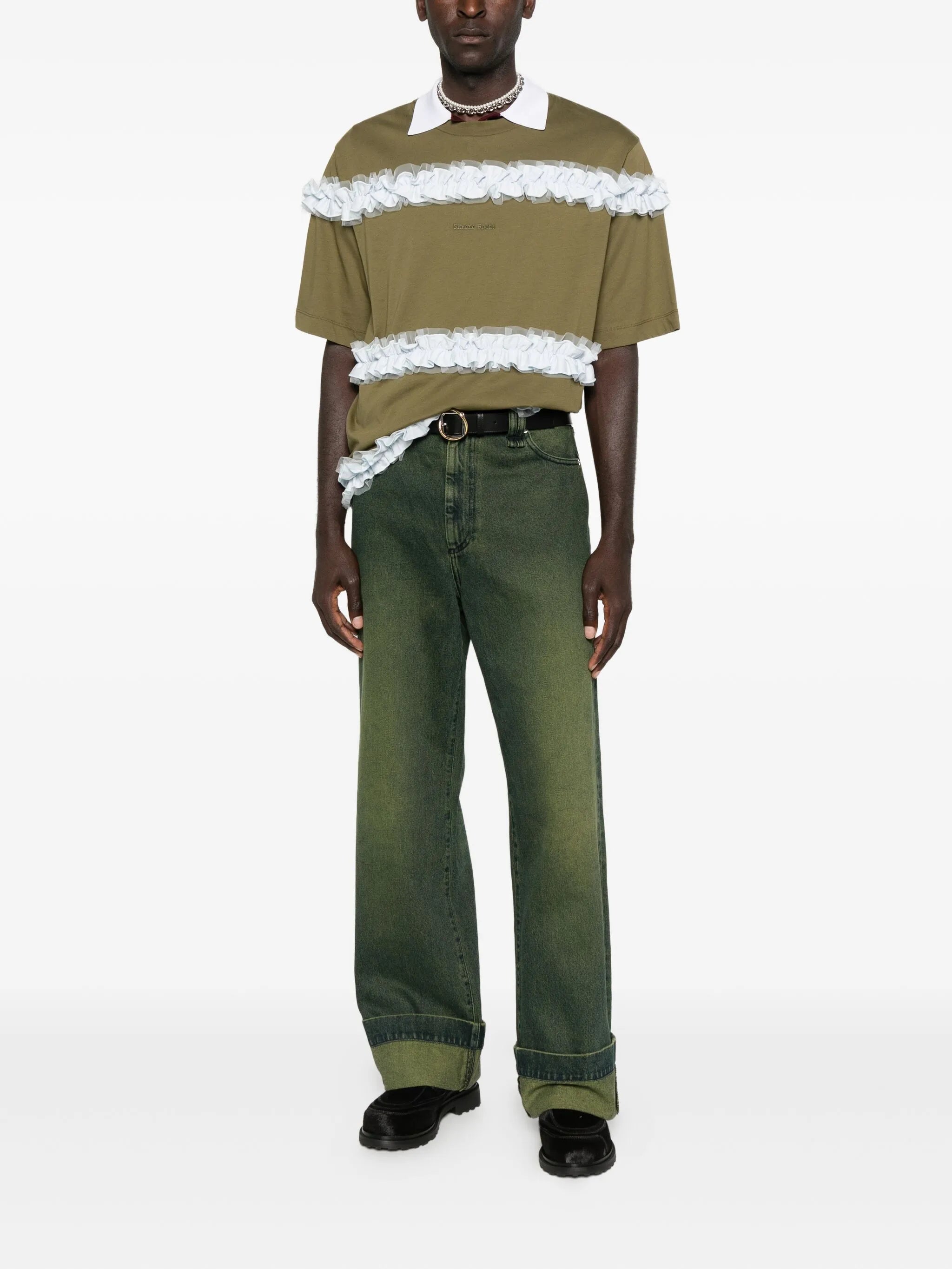 straight-leg jeans