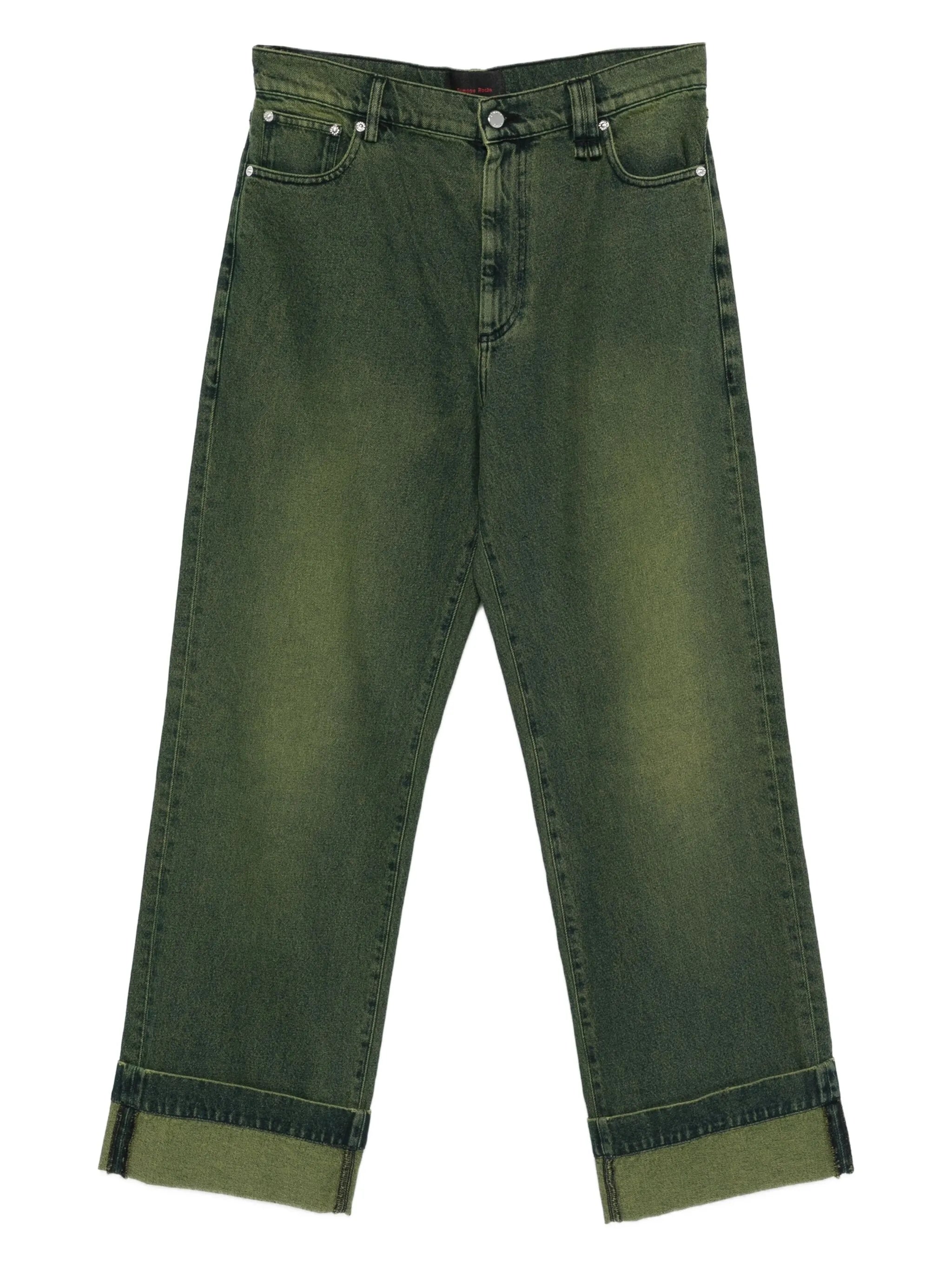 straight-leg jeans