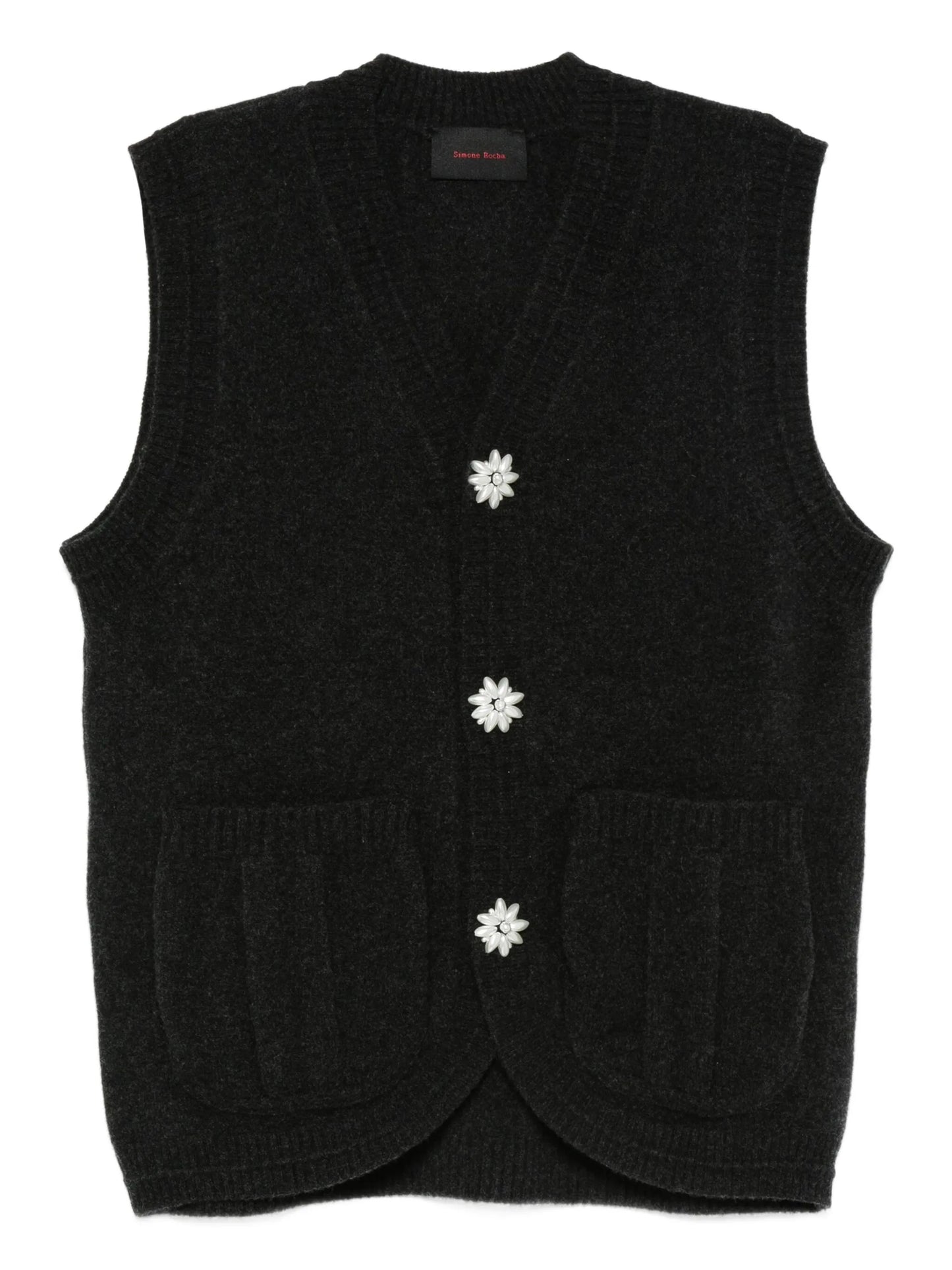 floral-button vest