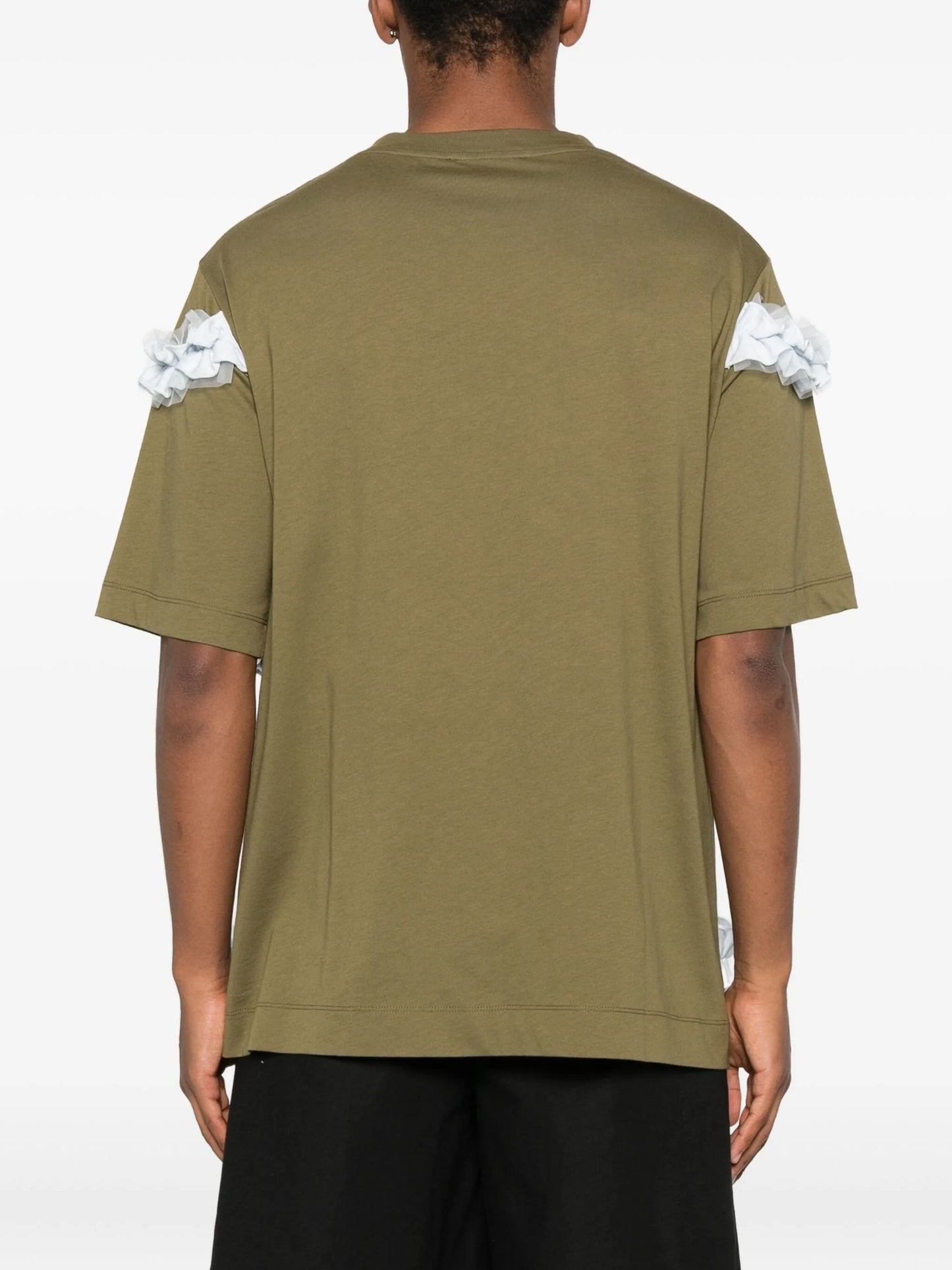 ruffle-detail T-shirt