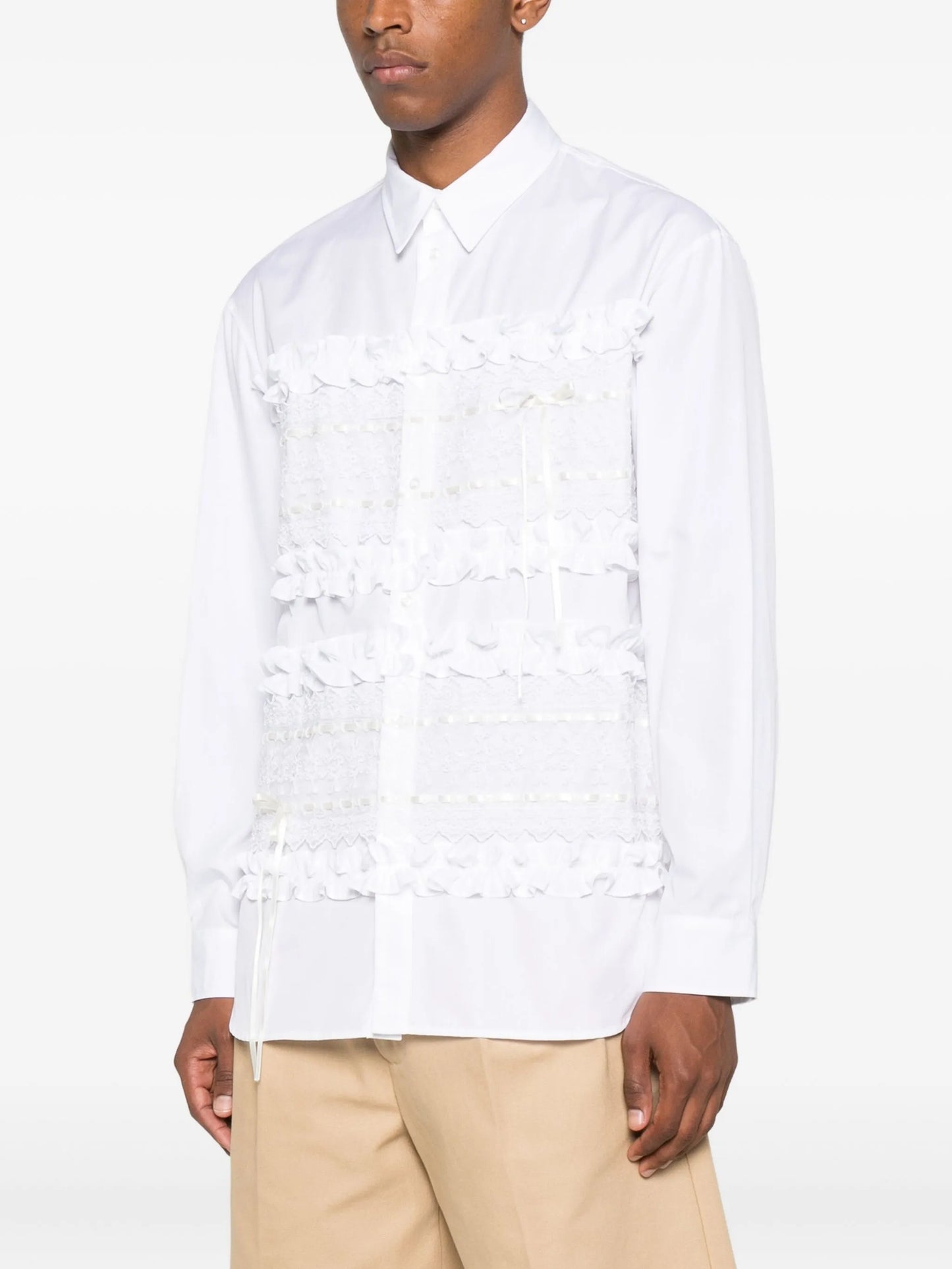ruffled poplin shirt