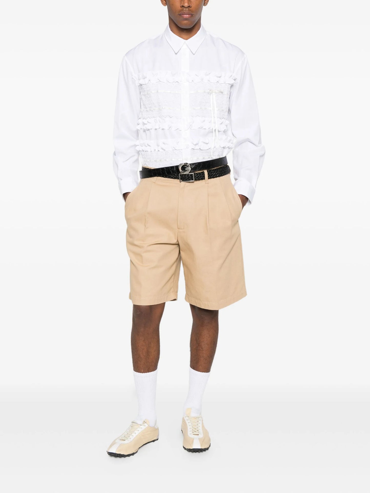 ruffled poplin shirt