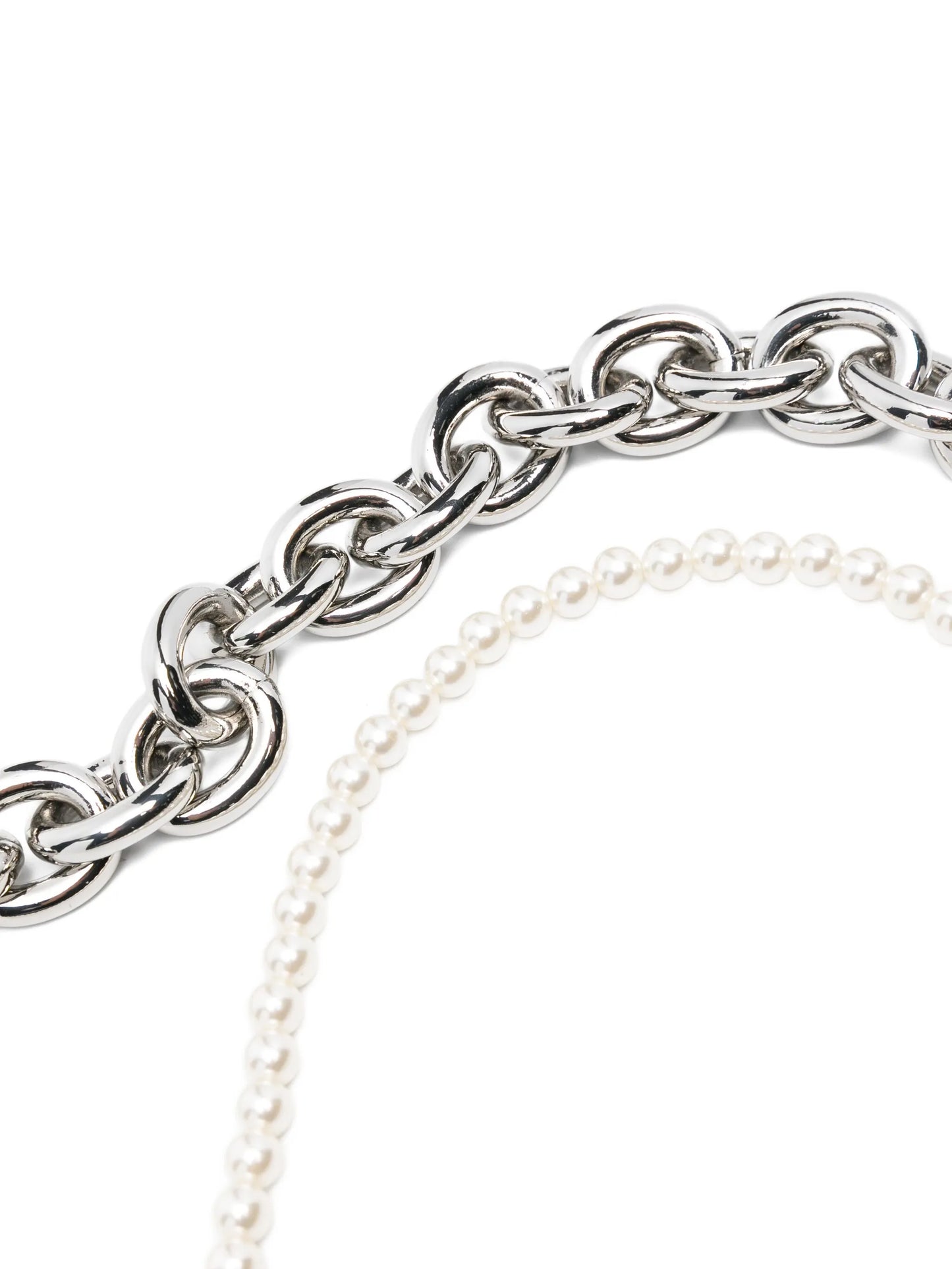 pearl-embellished bag strap