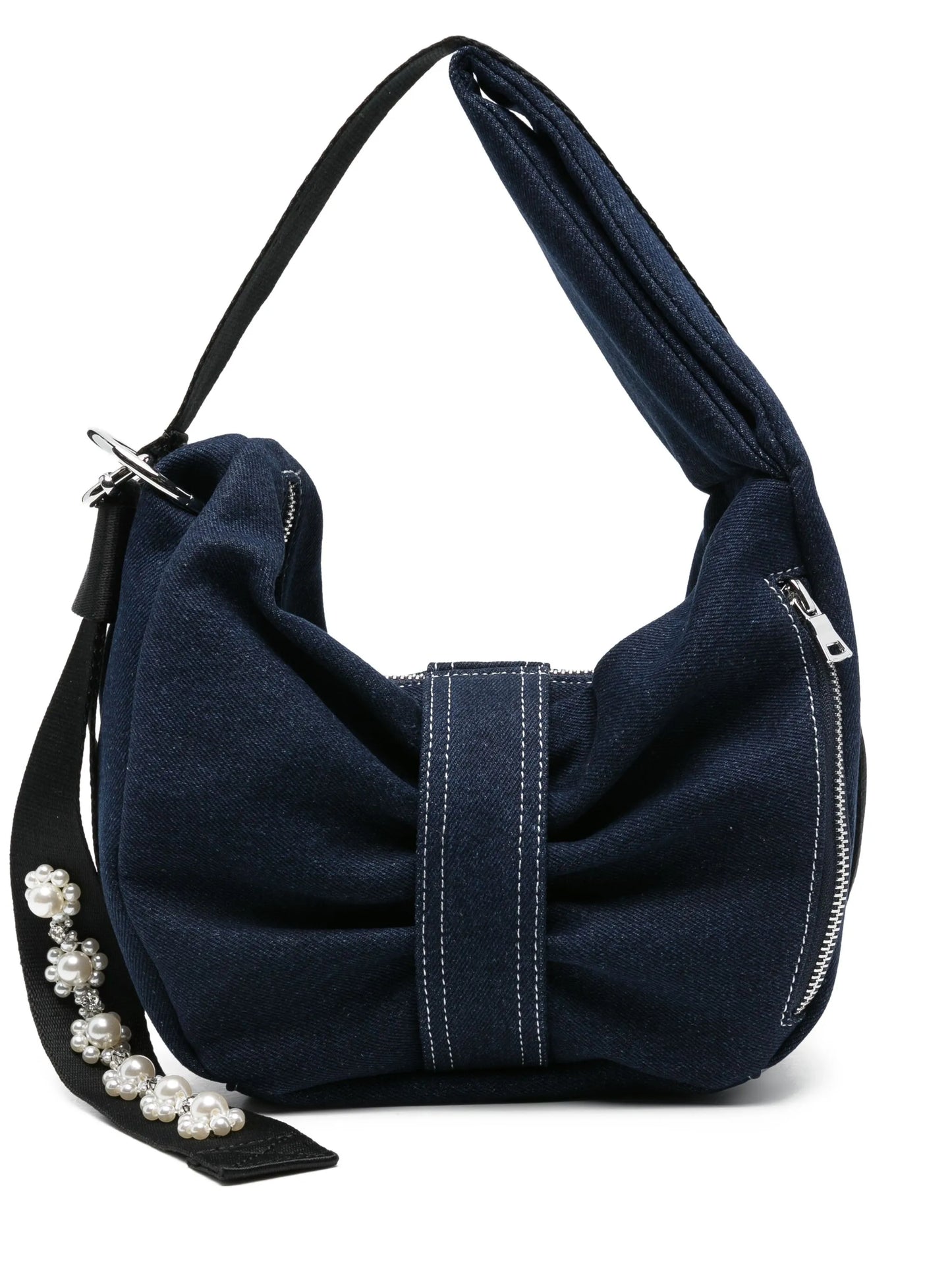 bow pearl-embellished shoulder bag