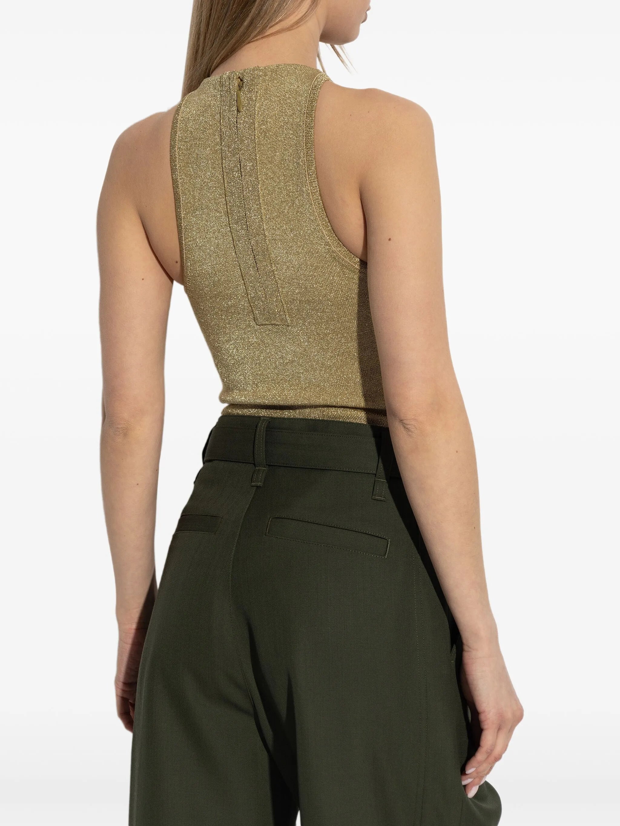 metallic bodysuit
