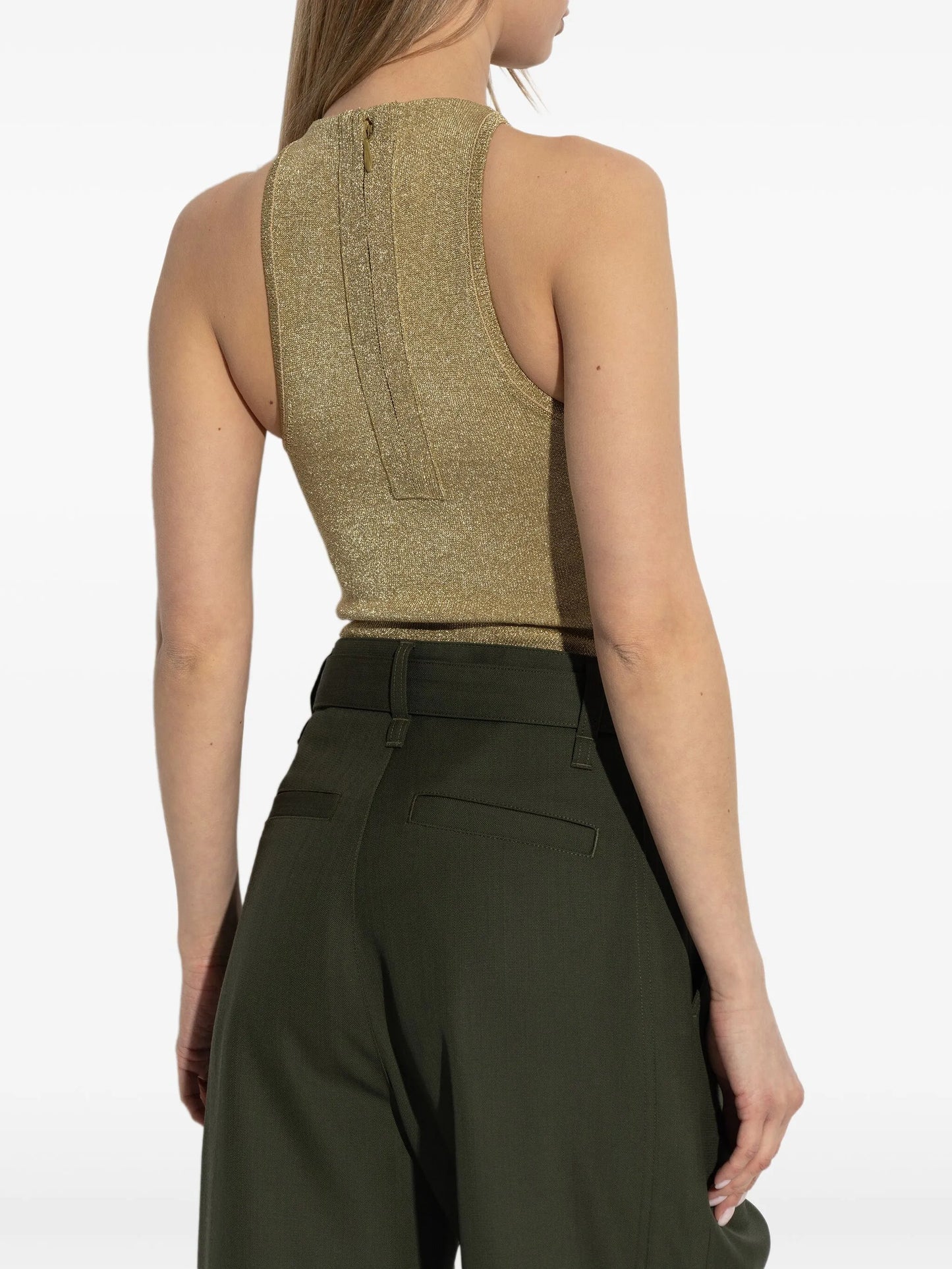 metallic bodysuit