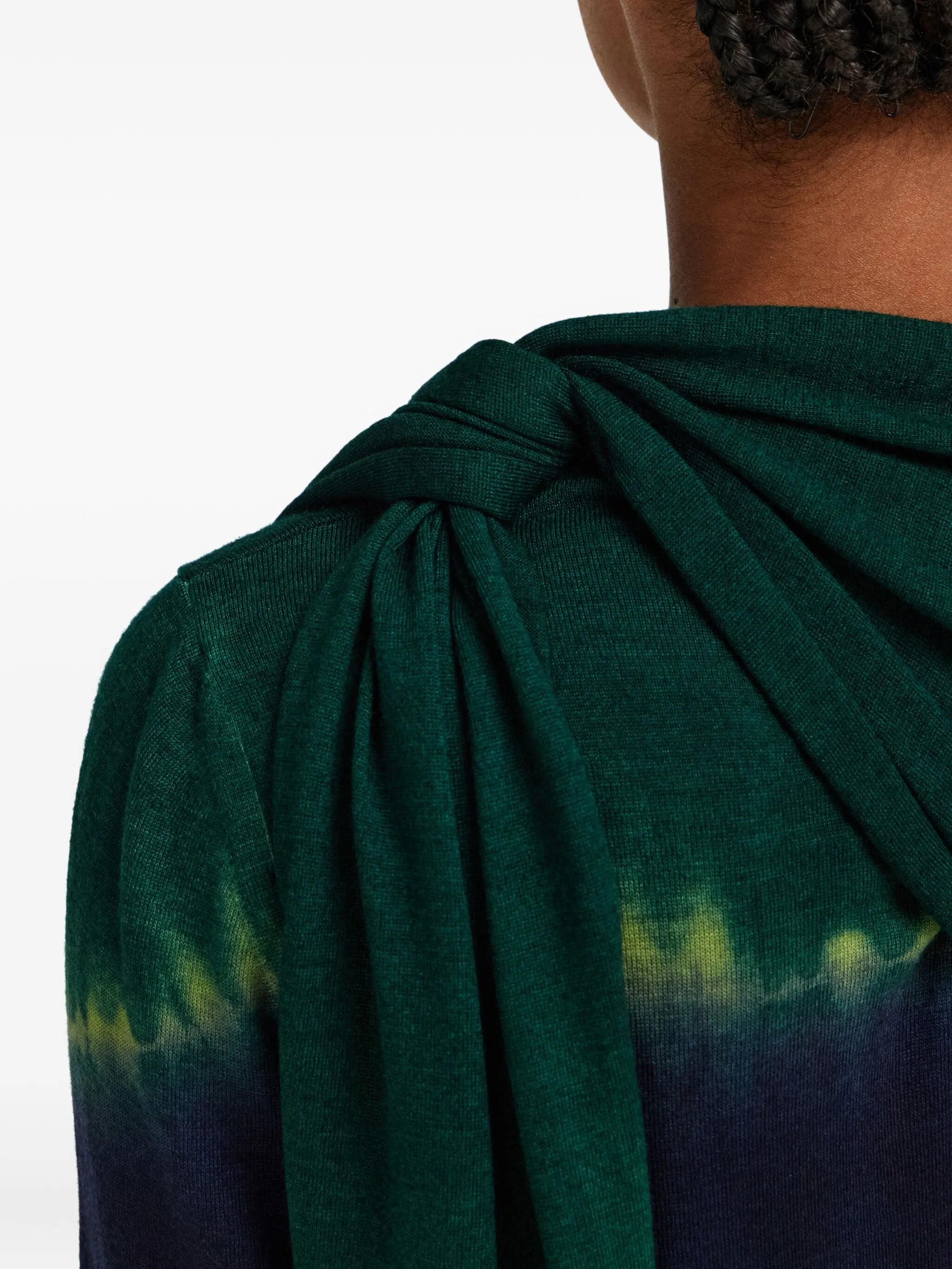 tie-dye print pullover