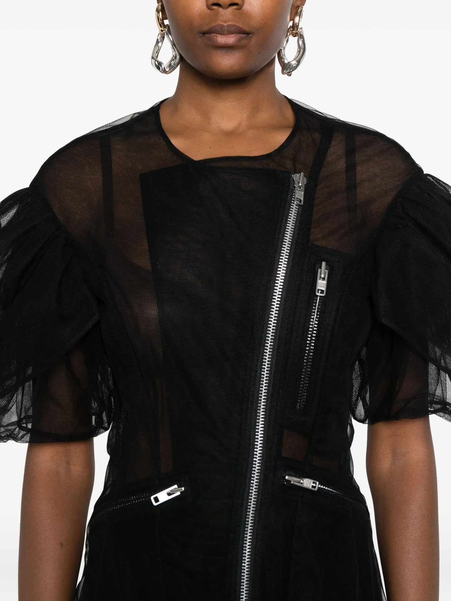 semi-sheer dress