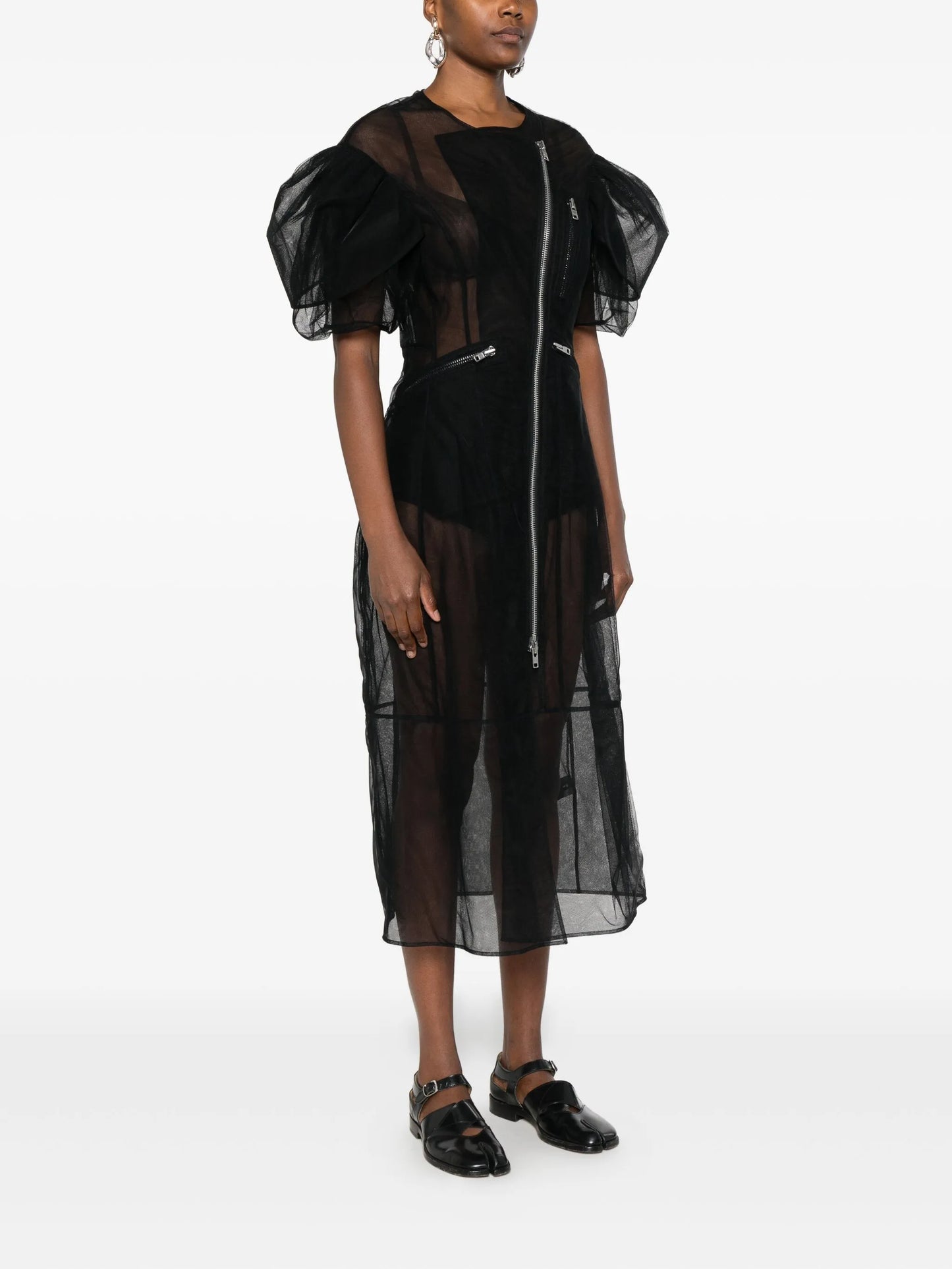 semi-sheer dress