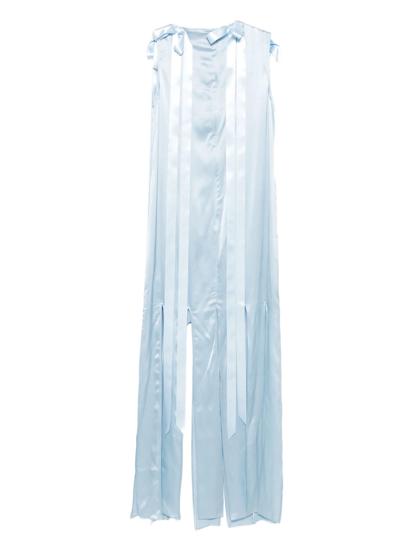 Unbounded ribbon-detail sleeveless dress