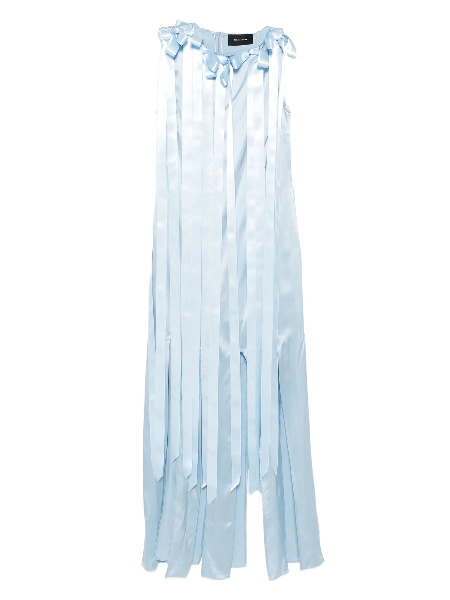 Unbounded ribbon-detail sleeveless dress