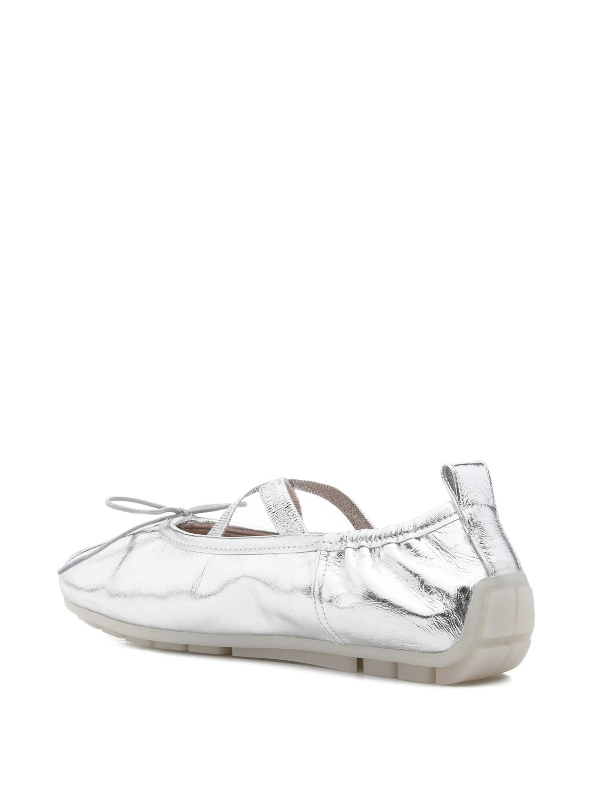 cross-strap bow ballet flats