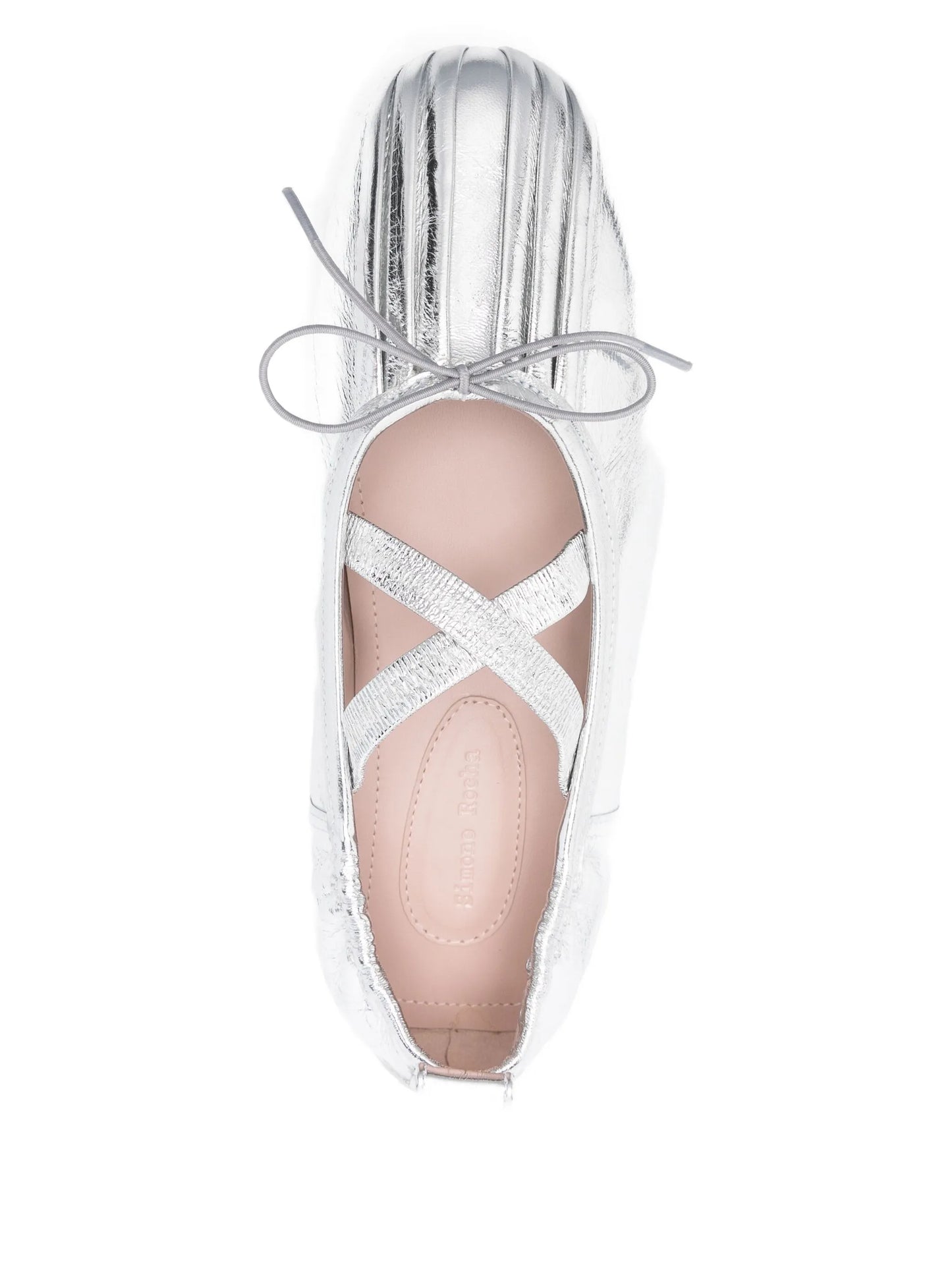 cross-strap bow ballet flats