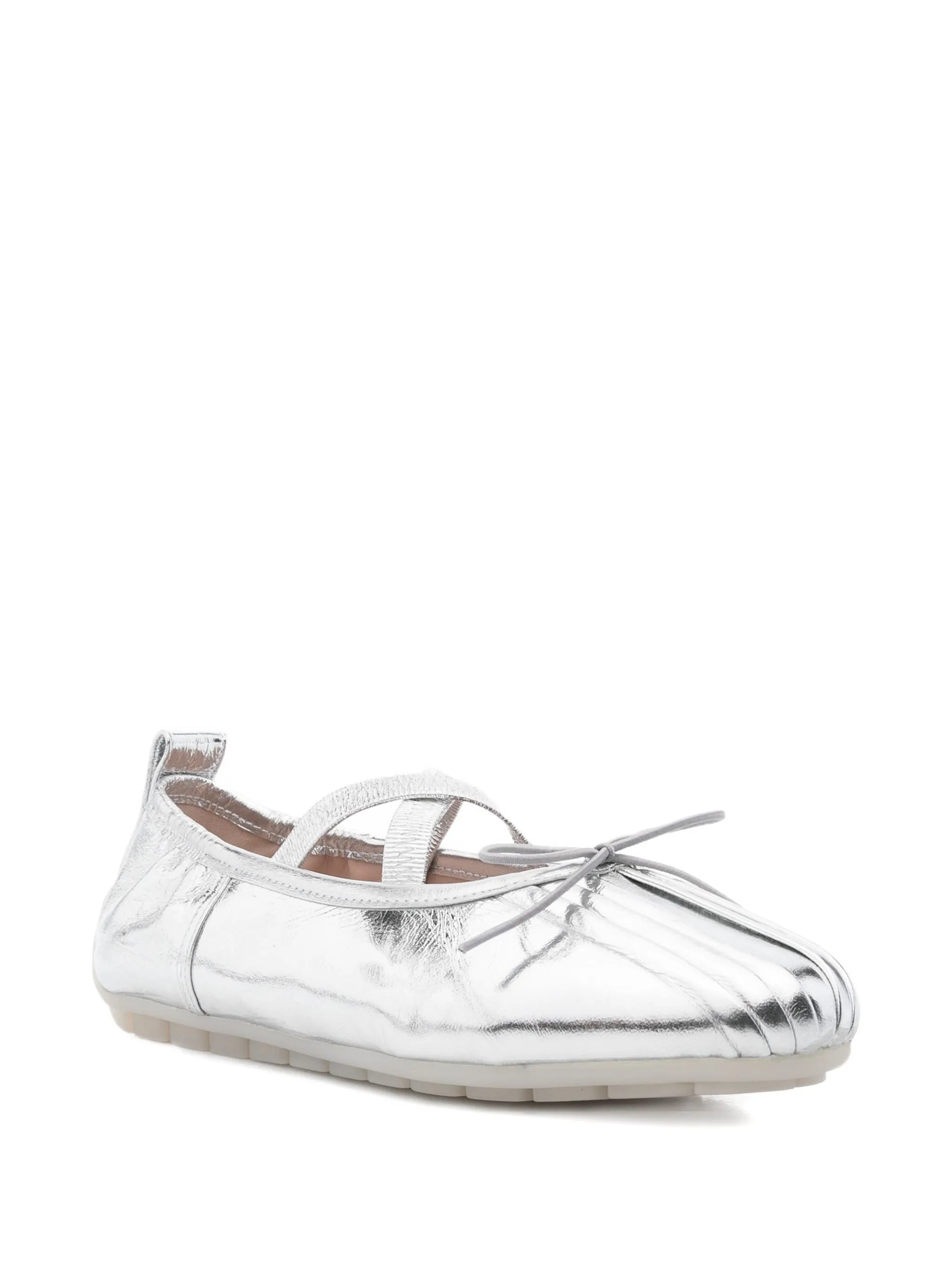 cross-strap bow ballet flats