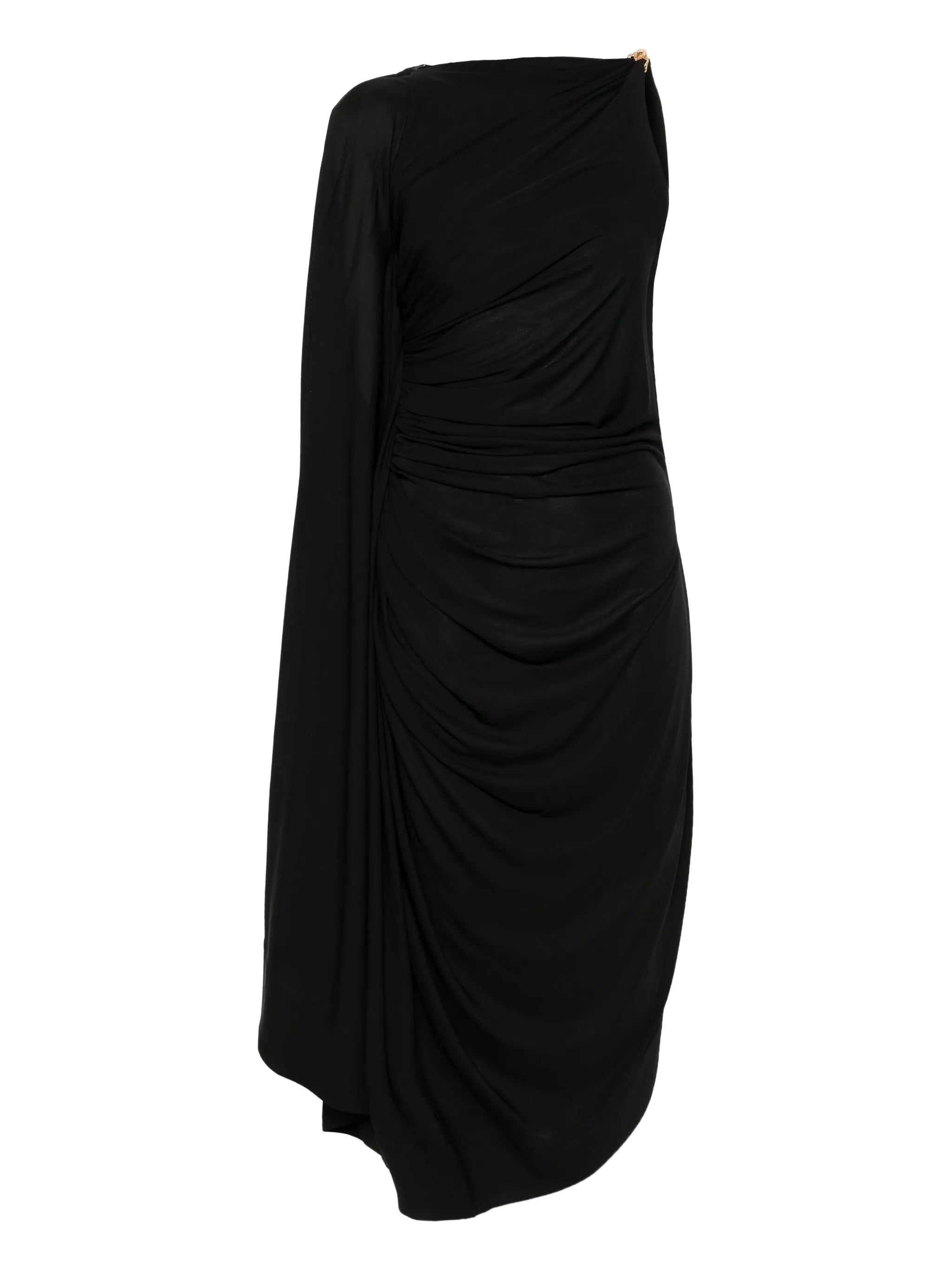 jersey draped mini dress