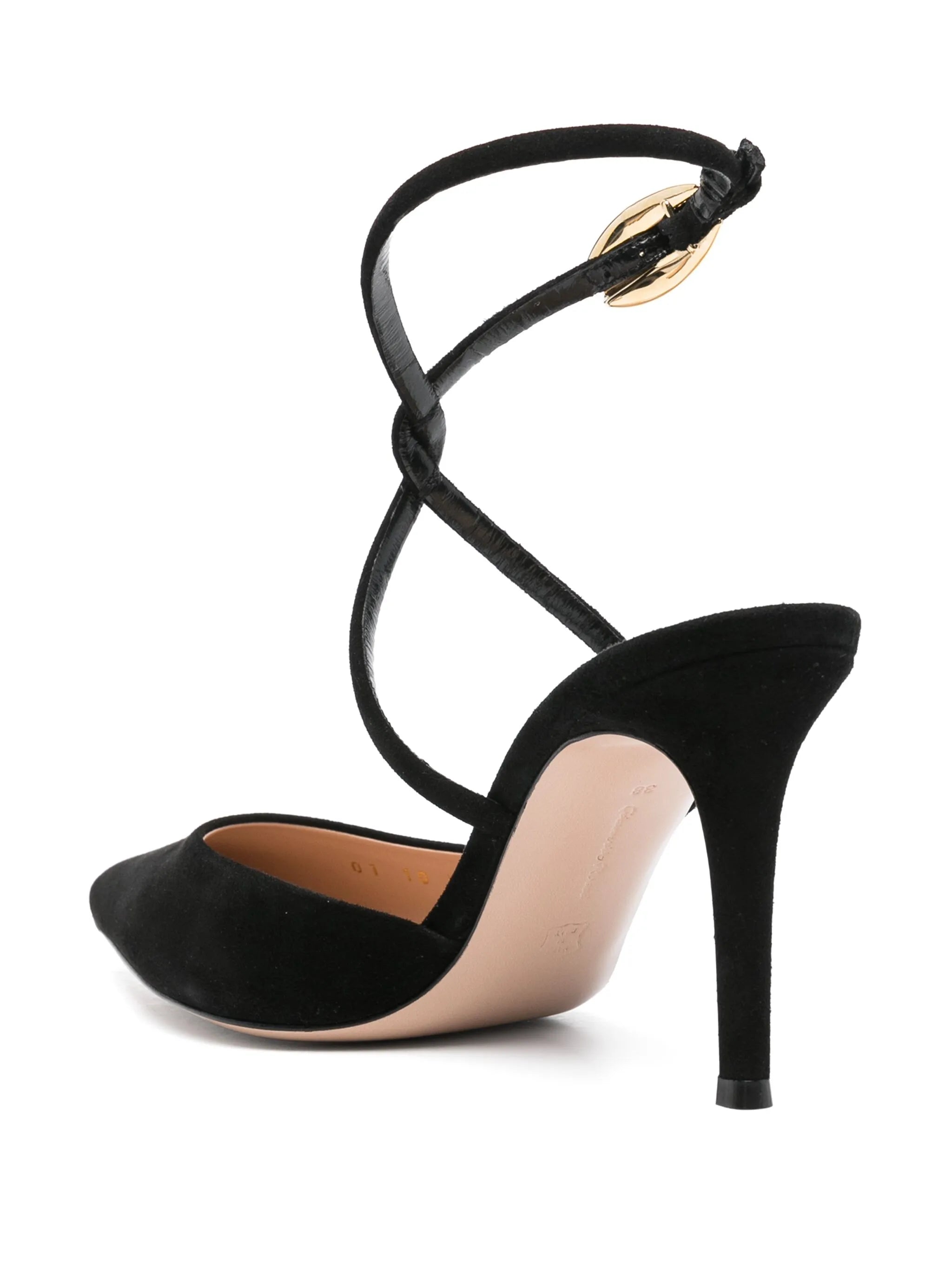 90mm suede pumps