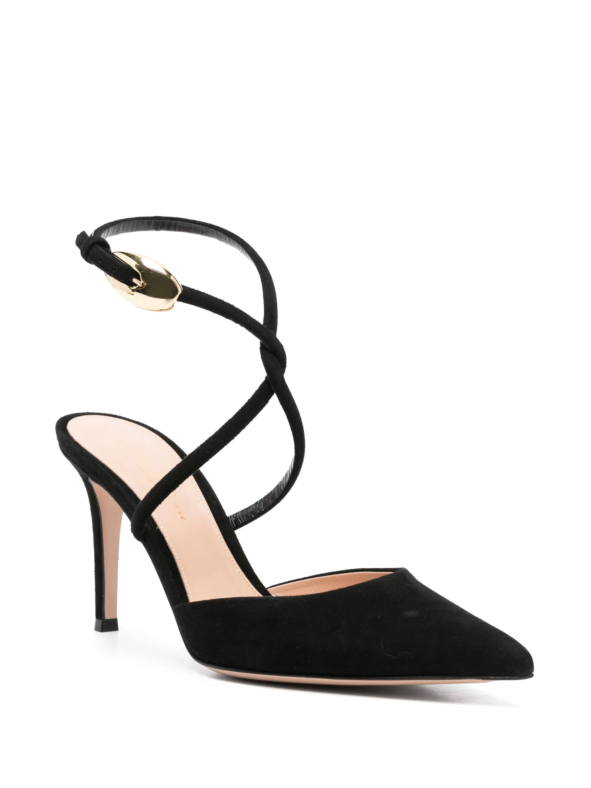 90mm suede pumps