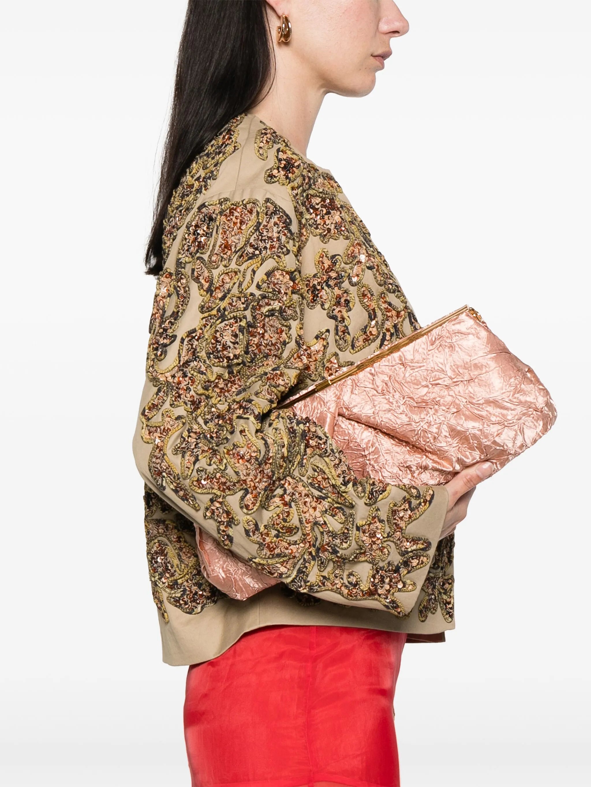 crinkled cross body bag
