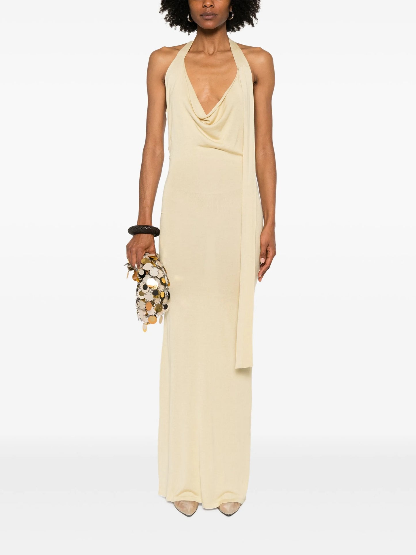fine-knit maxi dress