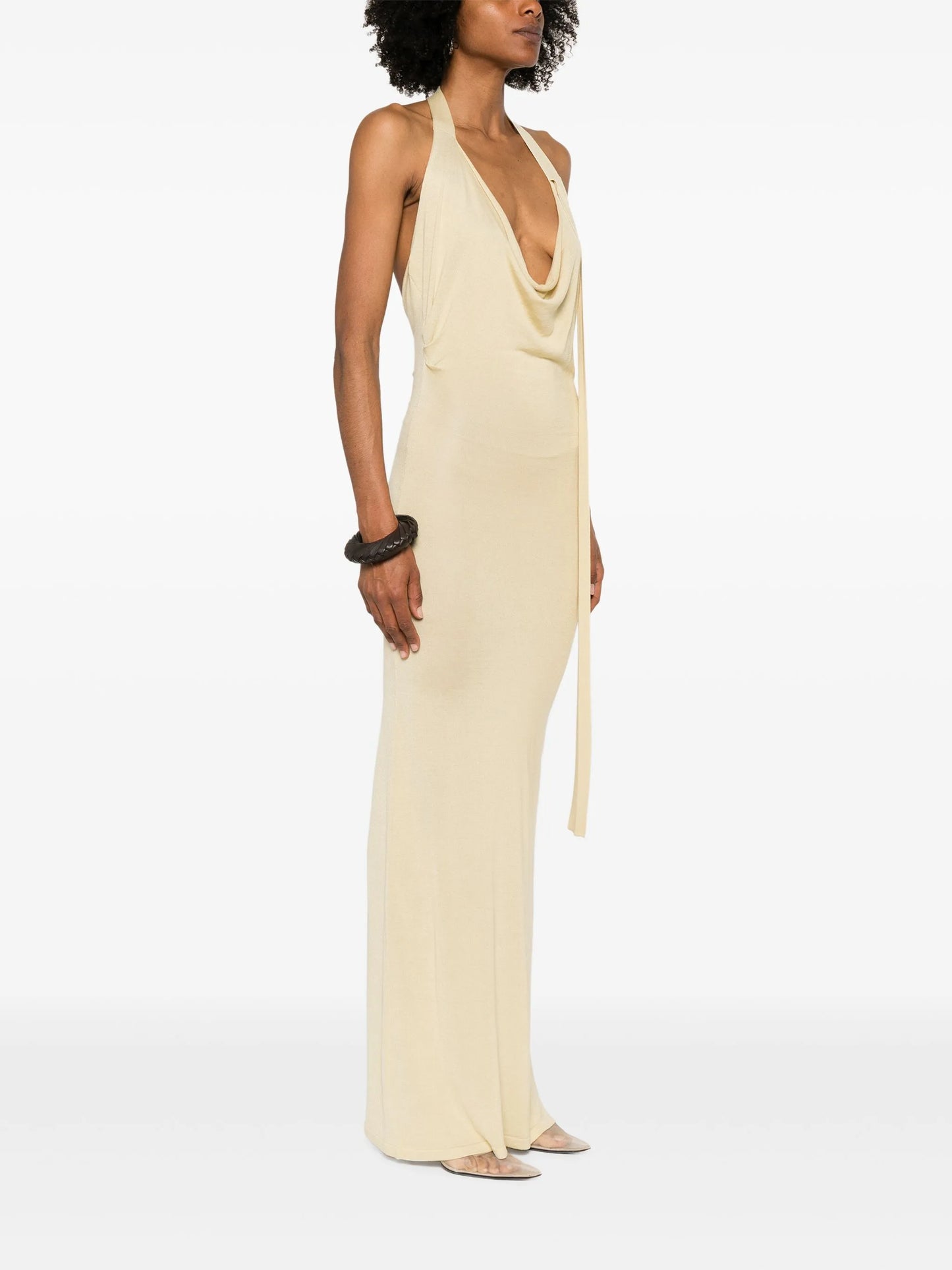 fine-knit maxi dress