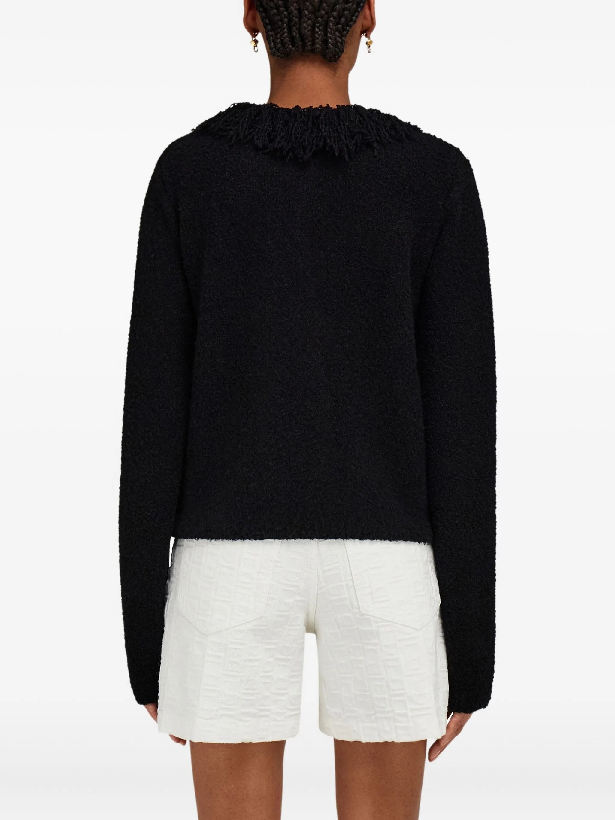 fringed cardigan
