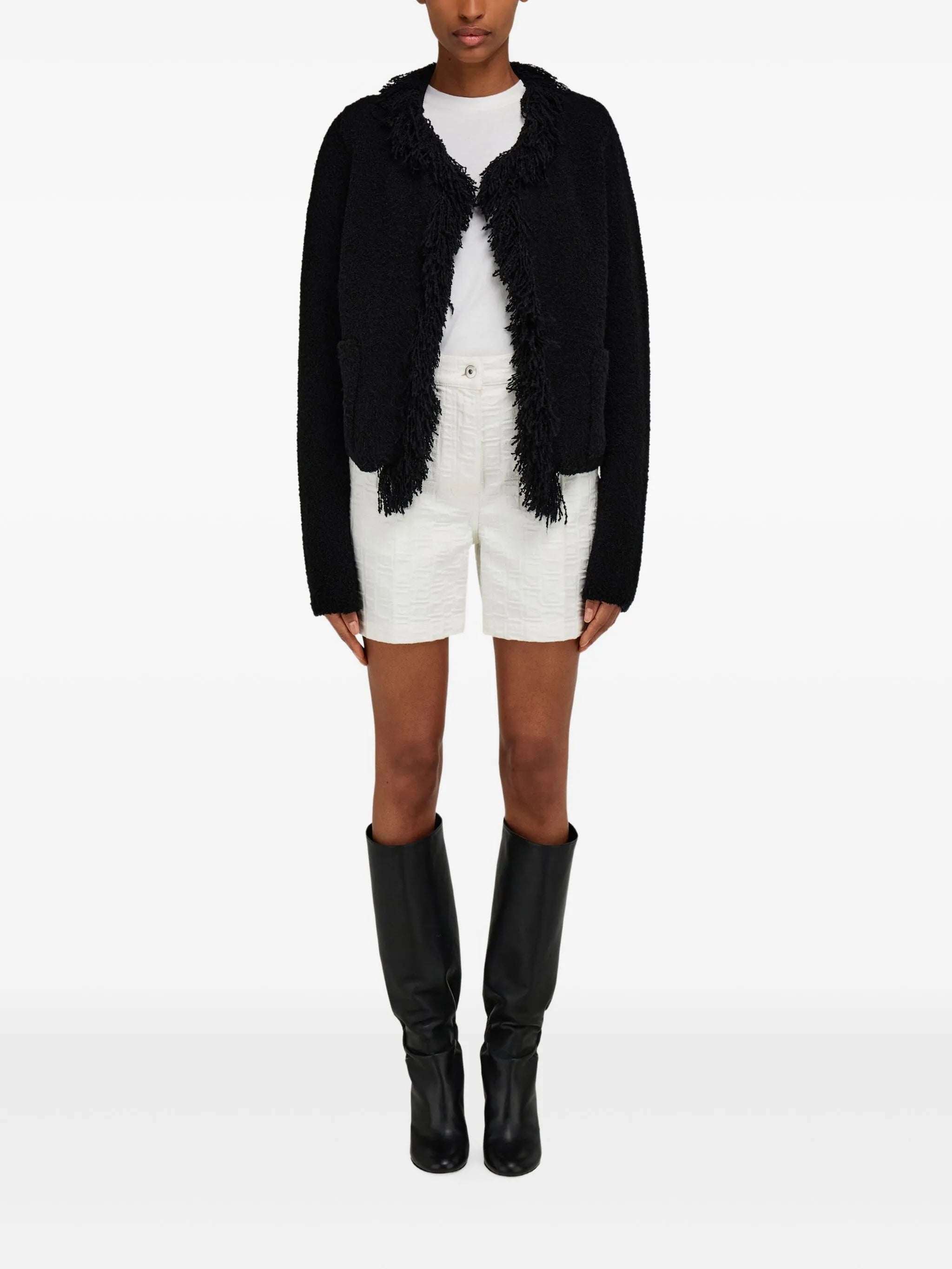 fringed cardigan