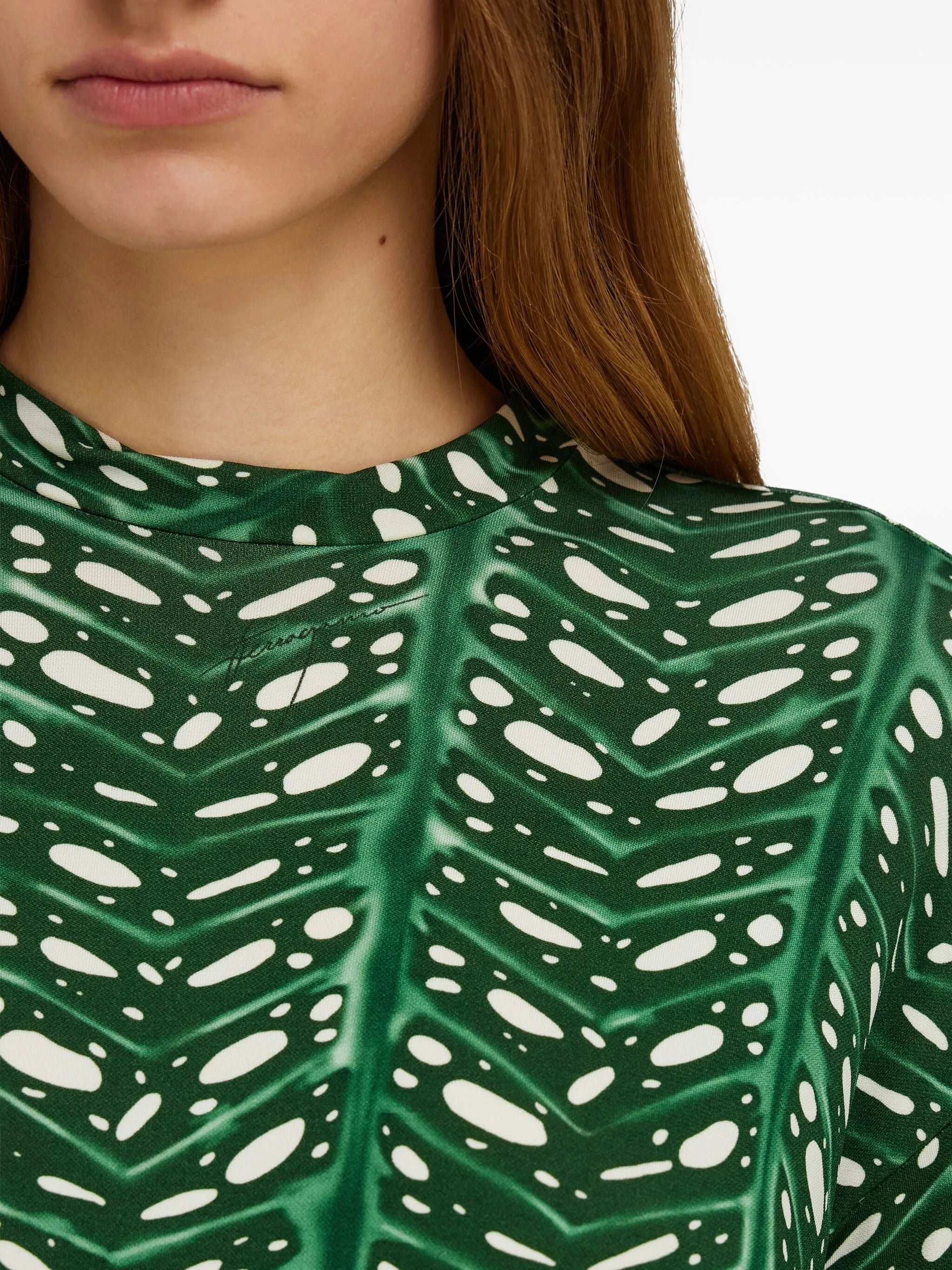 printed mini dress