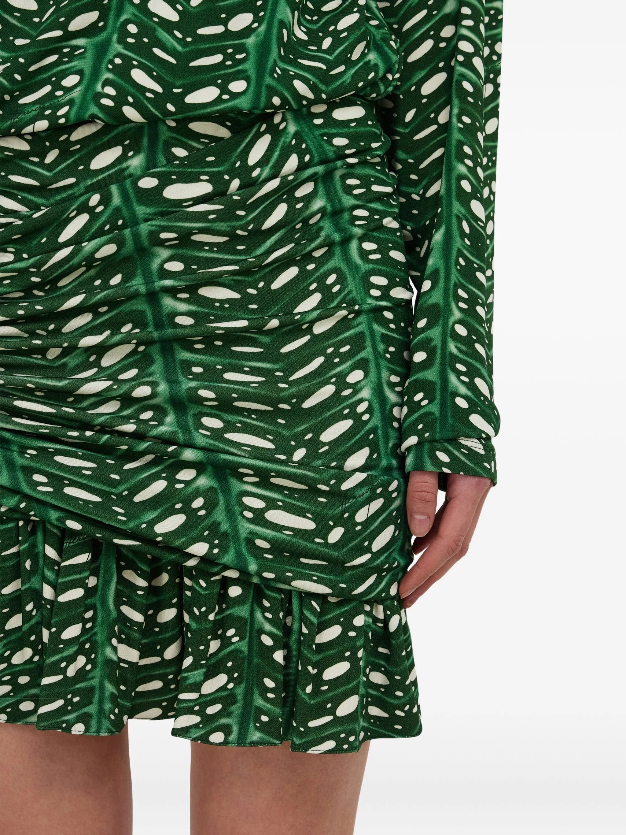 printed mini dress