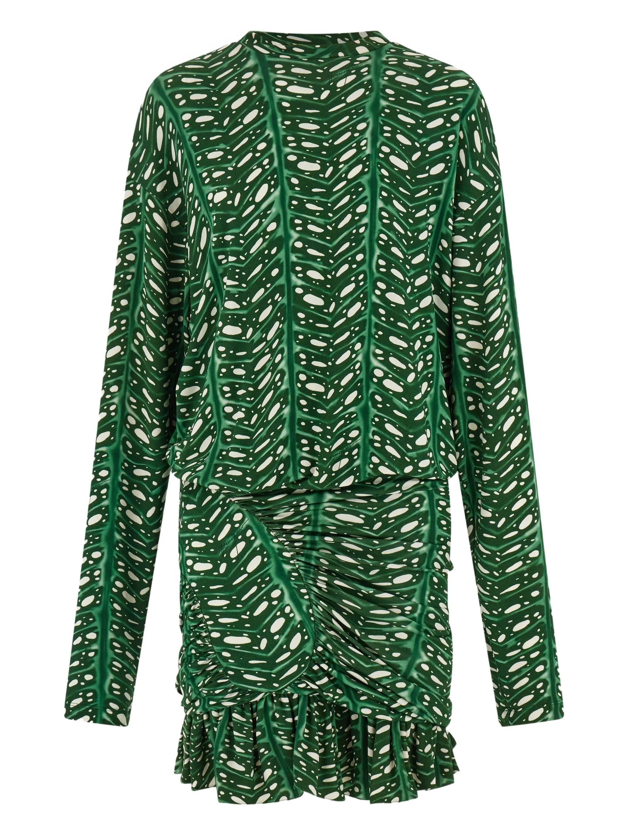 printed mini dress
