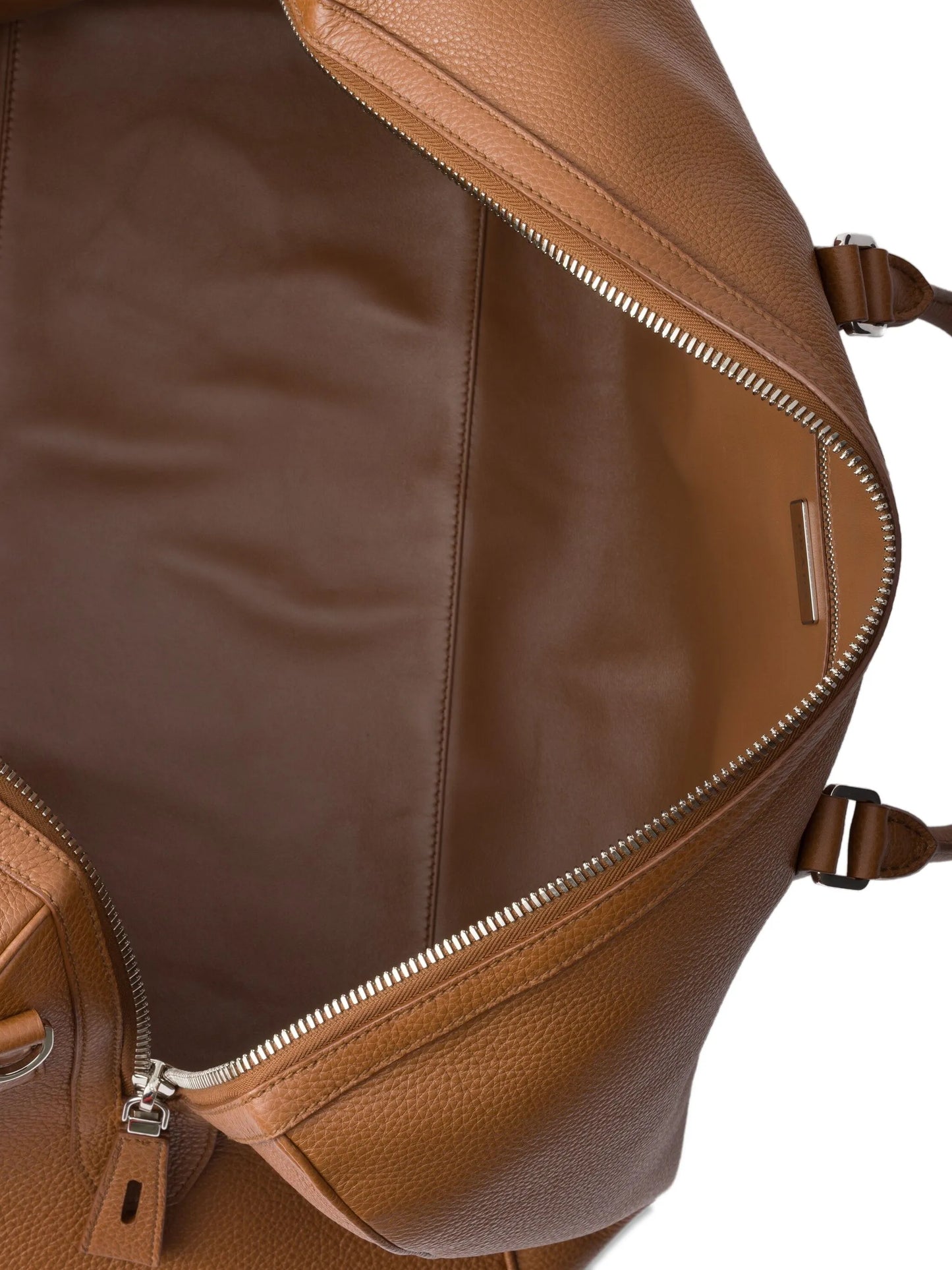 textured leather duffle bag