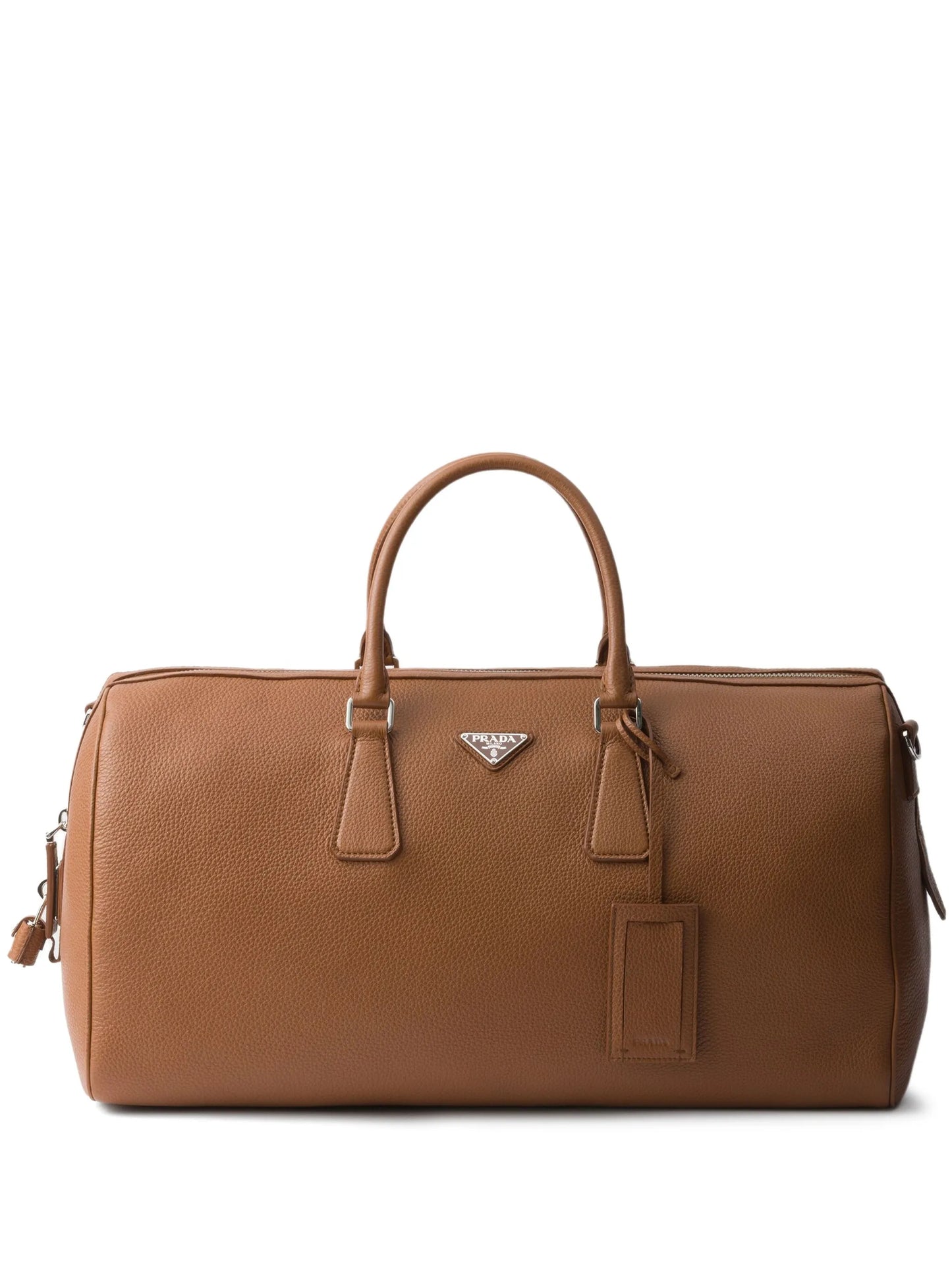 textured leather duffle bag