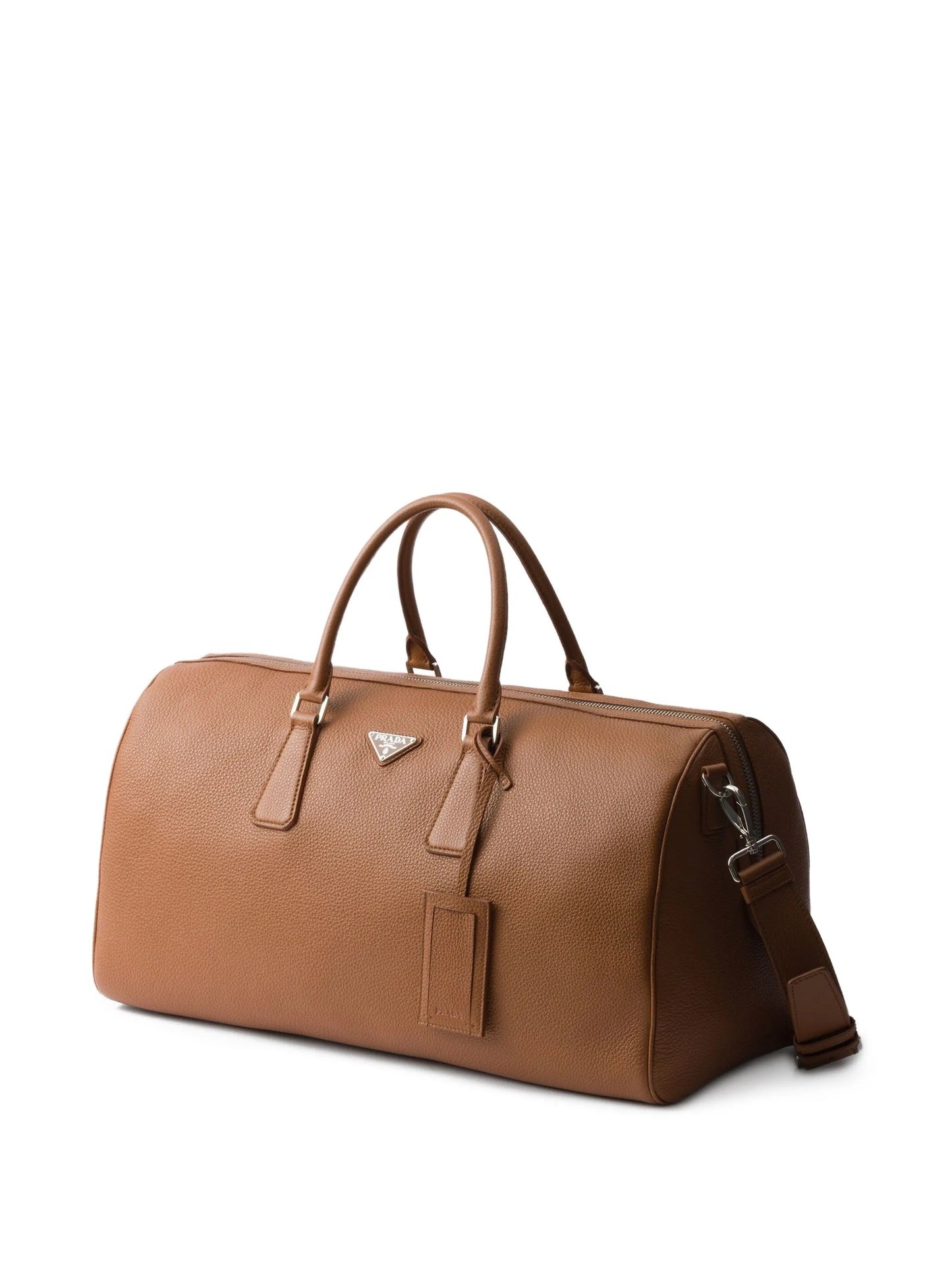 textured leather duffle bag