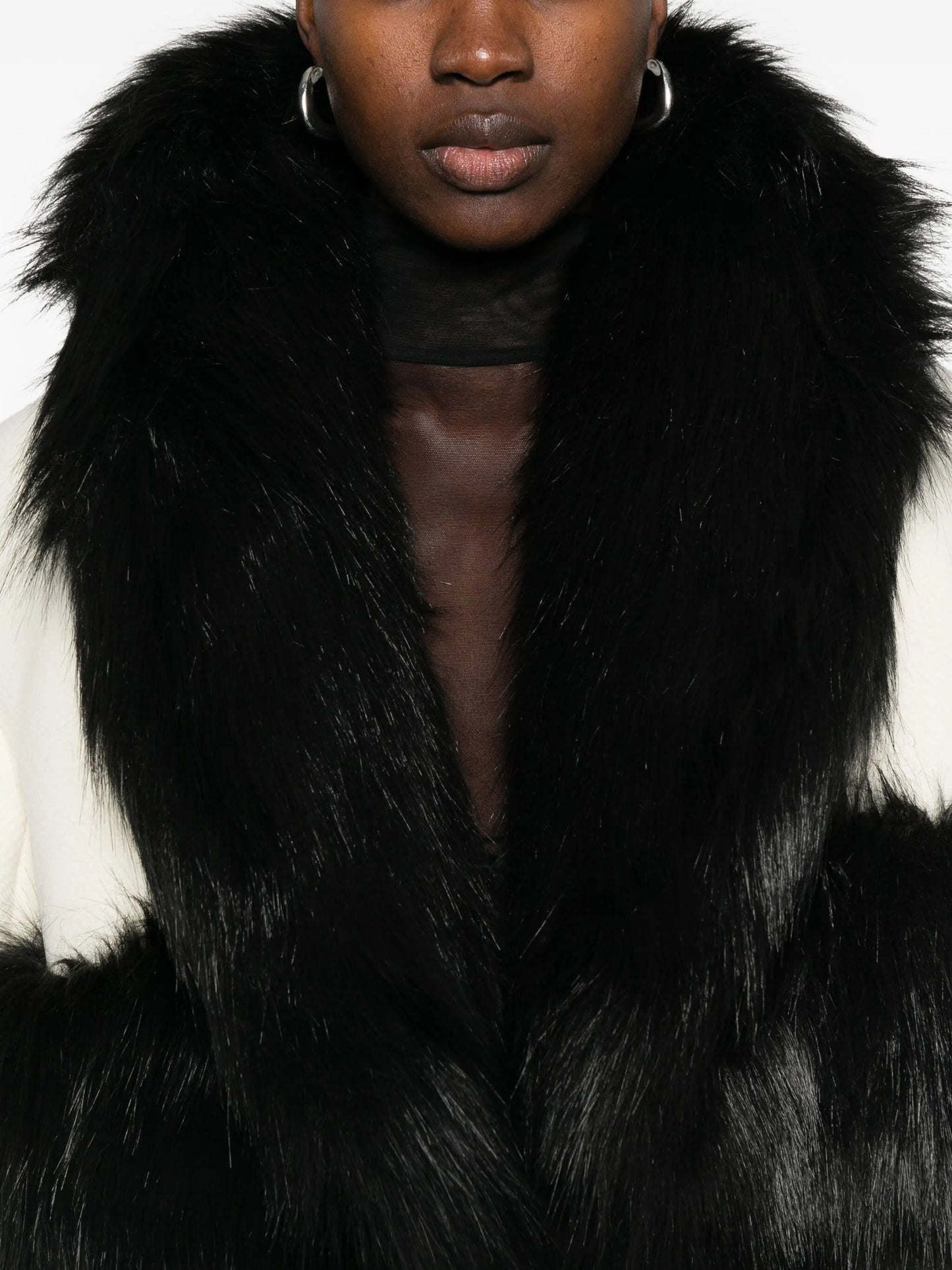 faux-fur-trimmed jacket