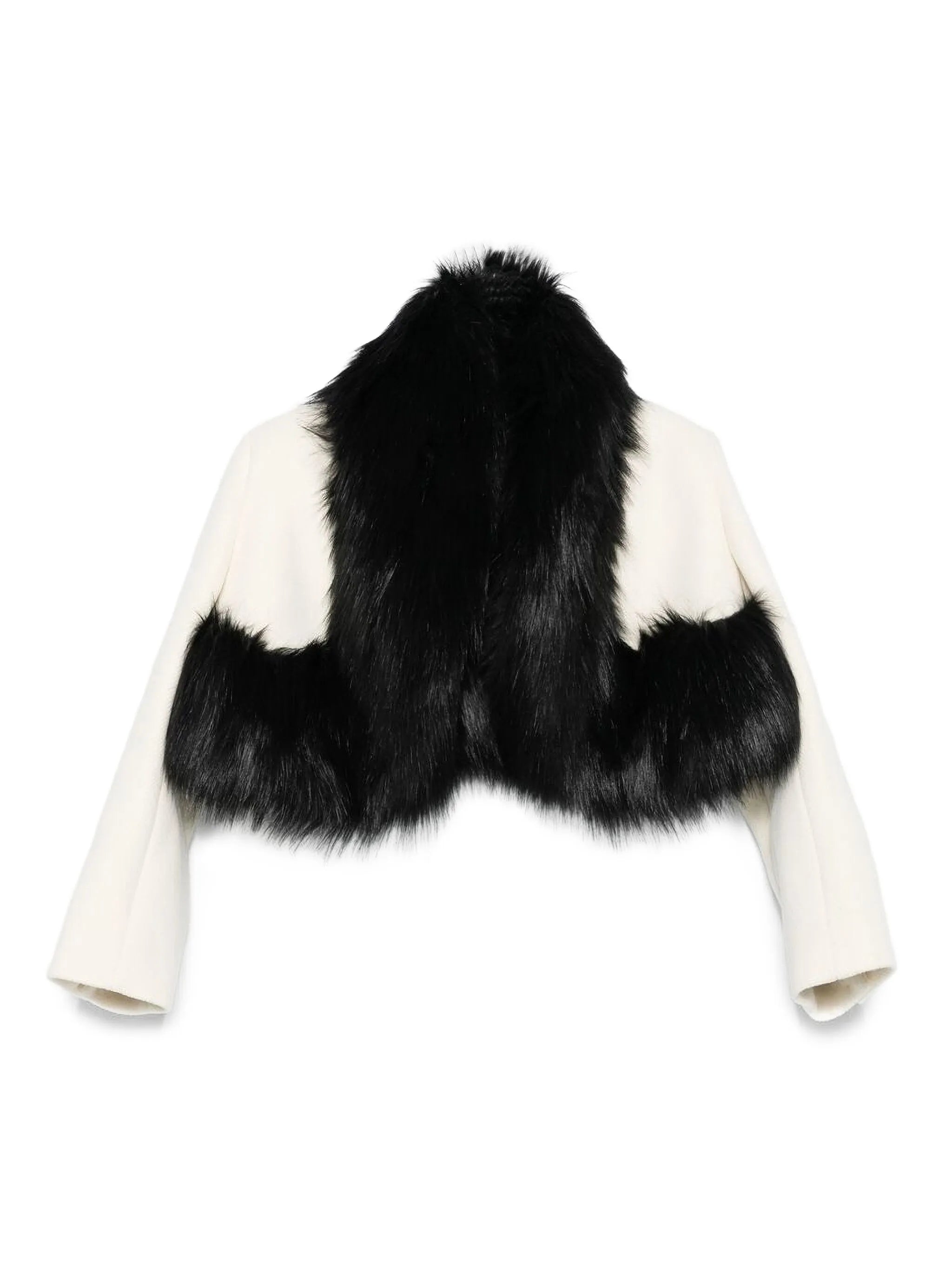 faux-fur-trimmed jacket