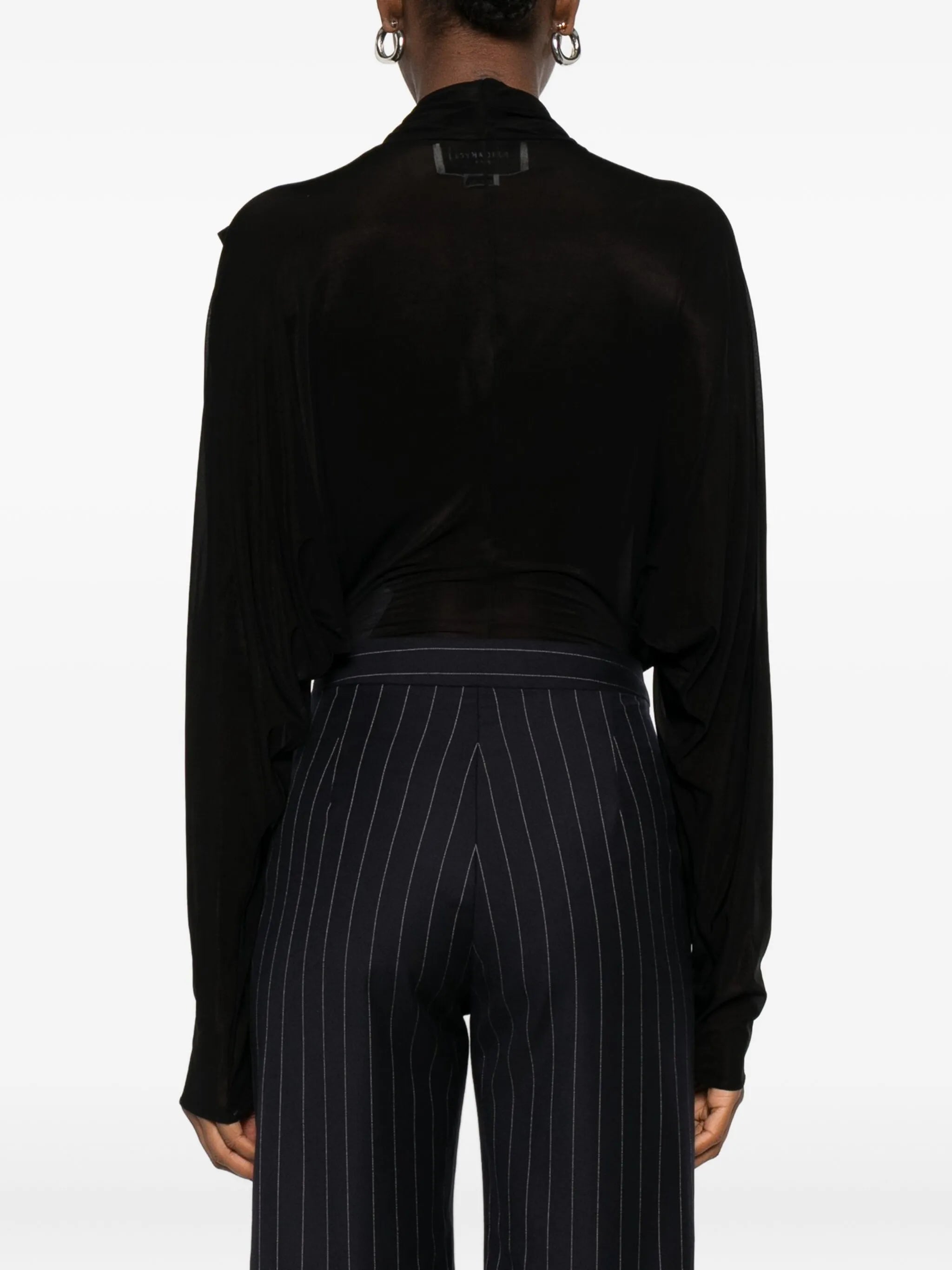 draped jersey bodysuit