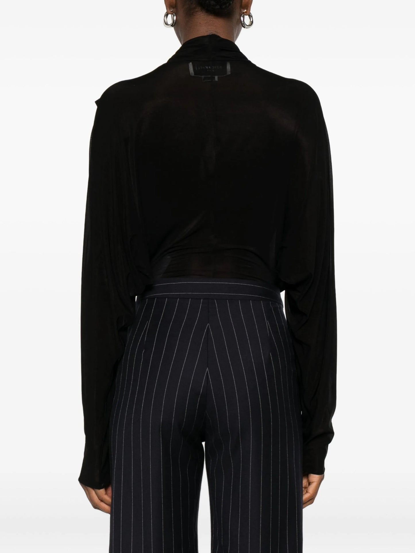 draped jersey bodysuit