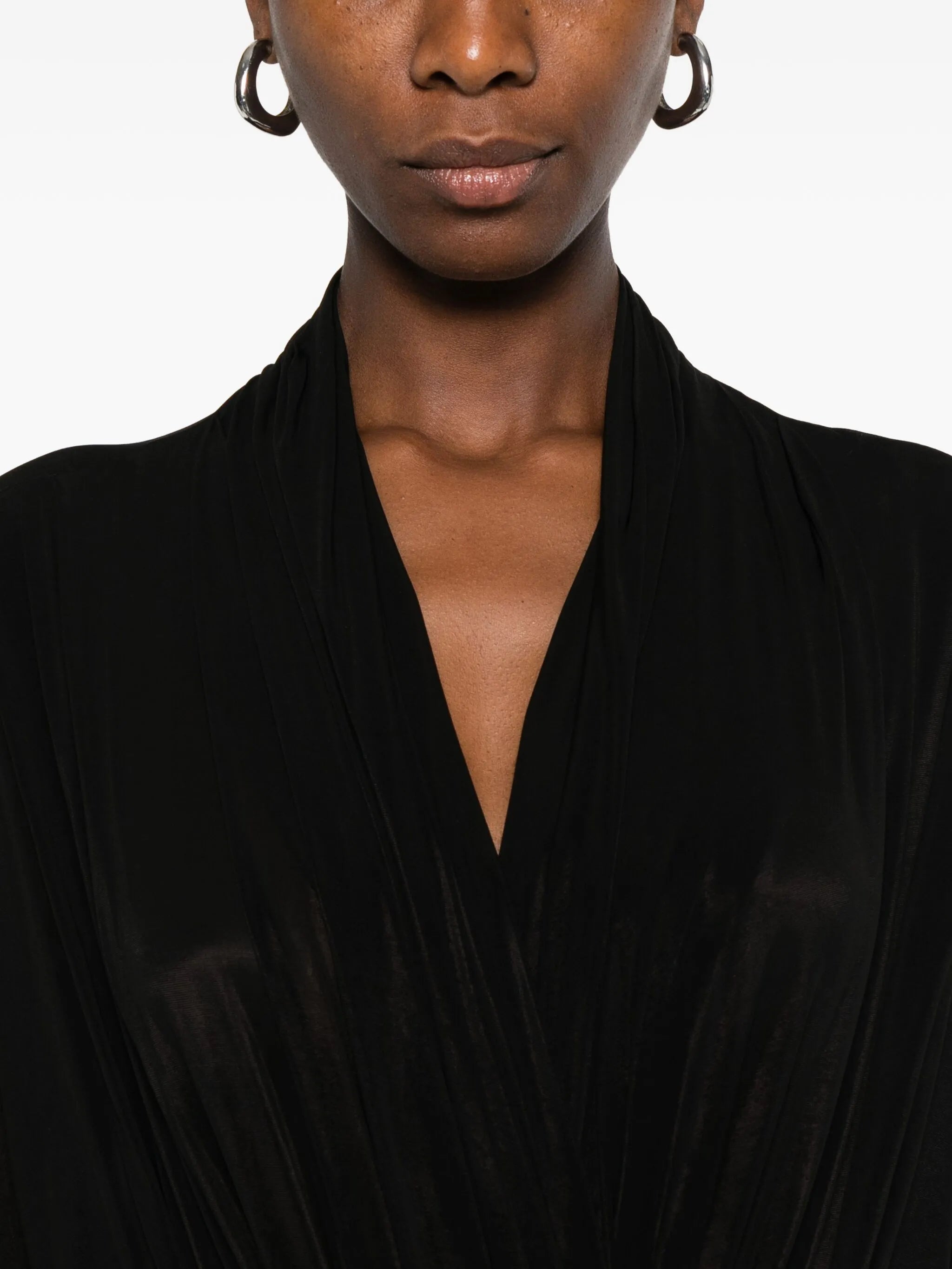 draped jersey bodysuit