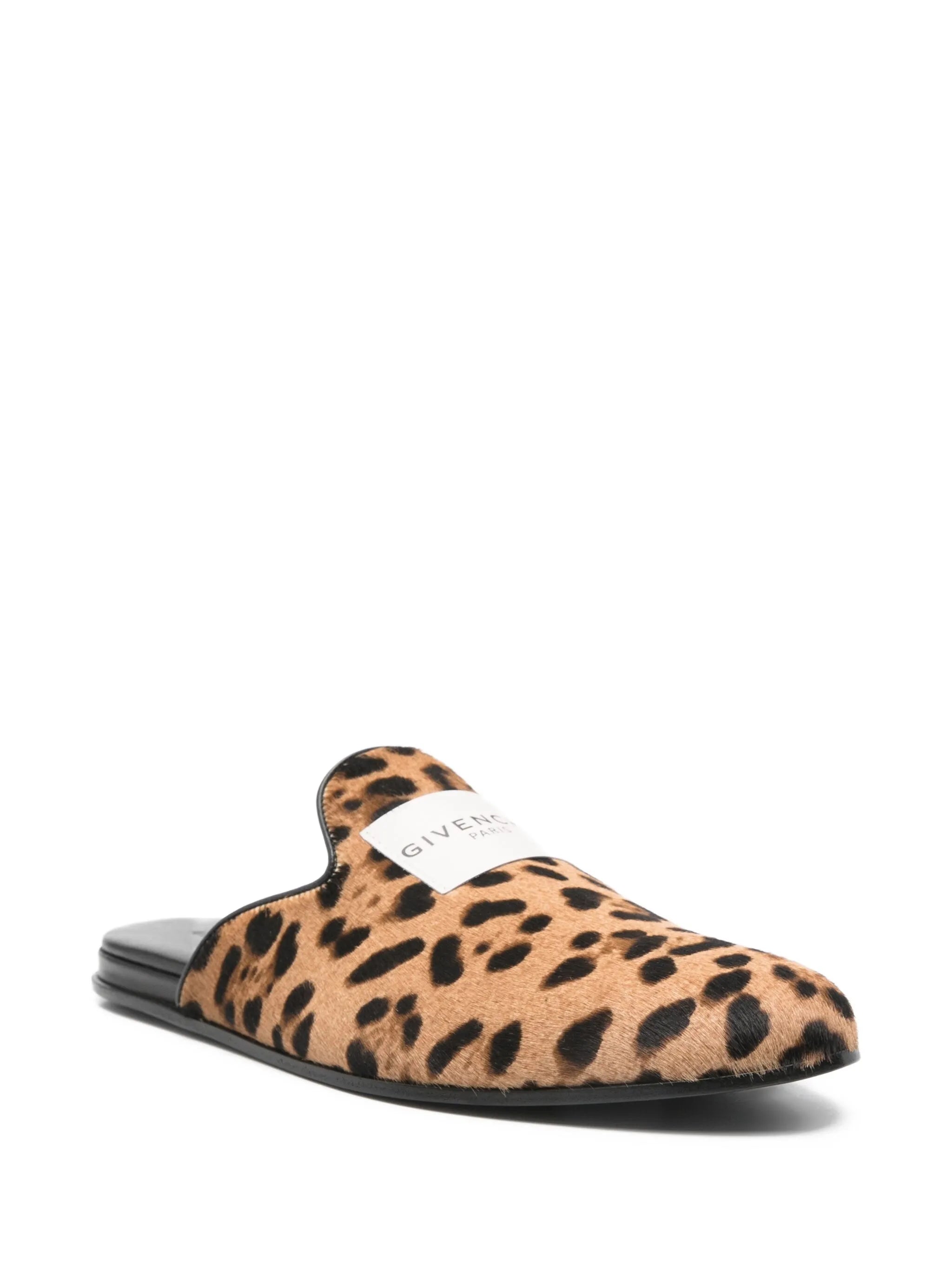 leopard-print loafers