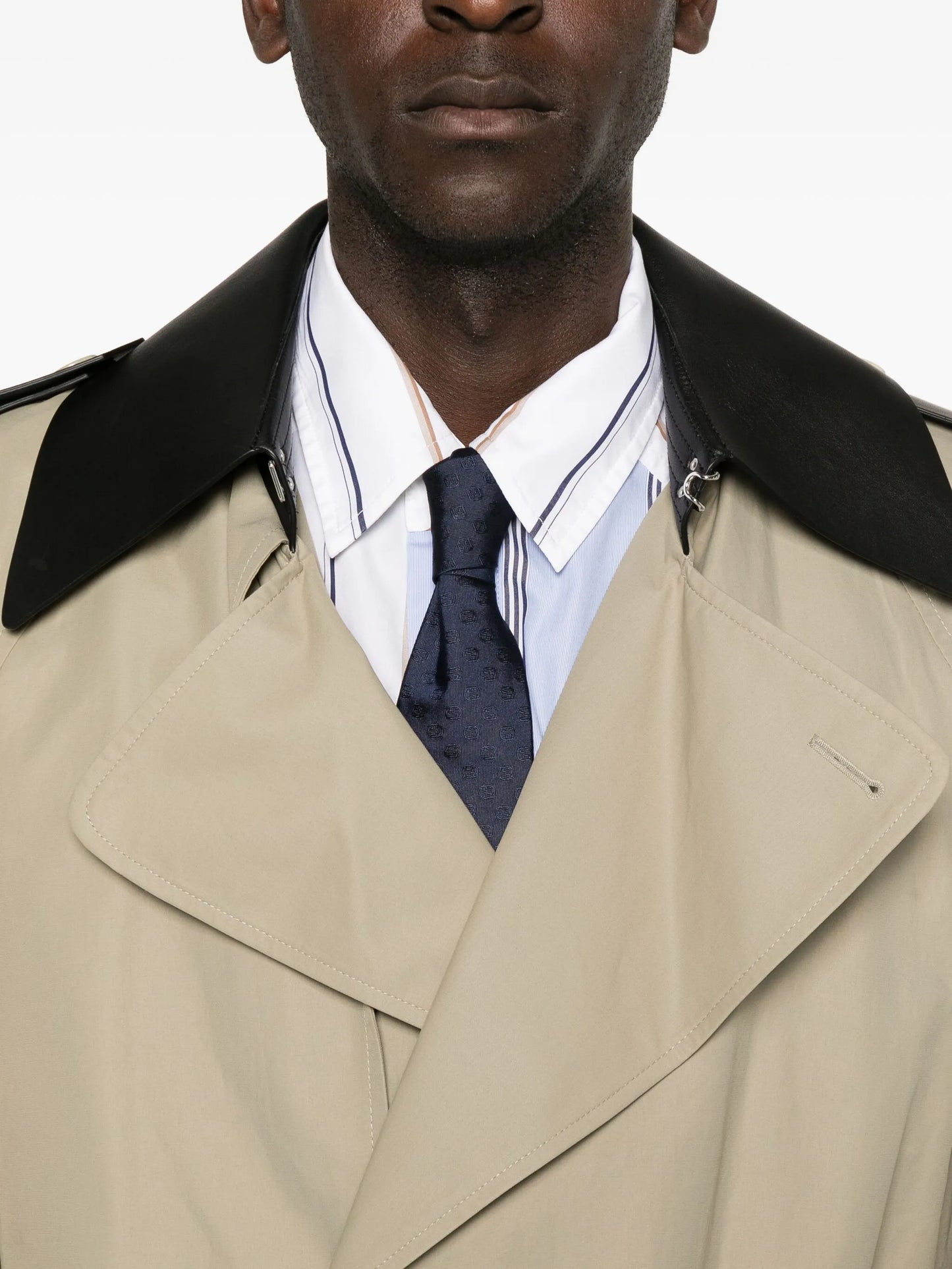 double-breasted trench coat