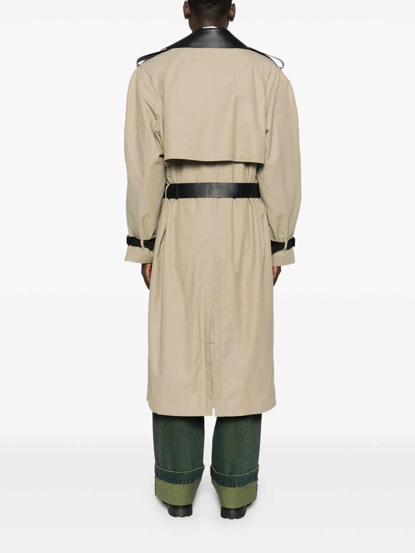 double-breasted trench coat