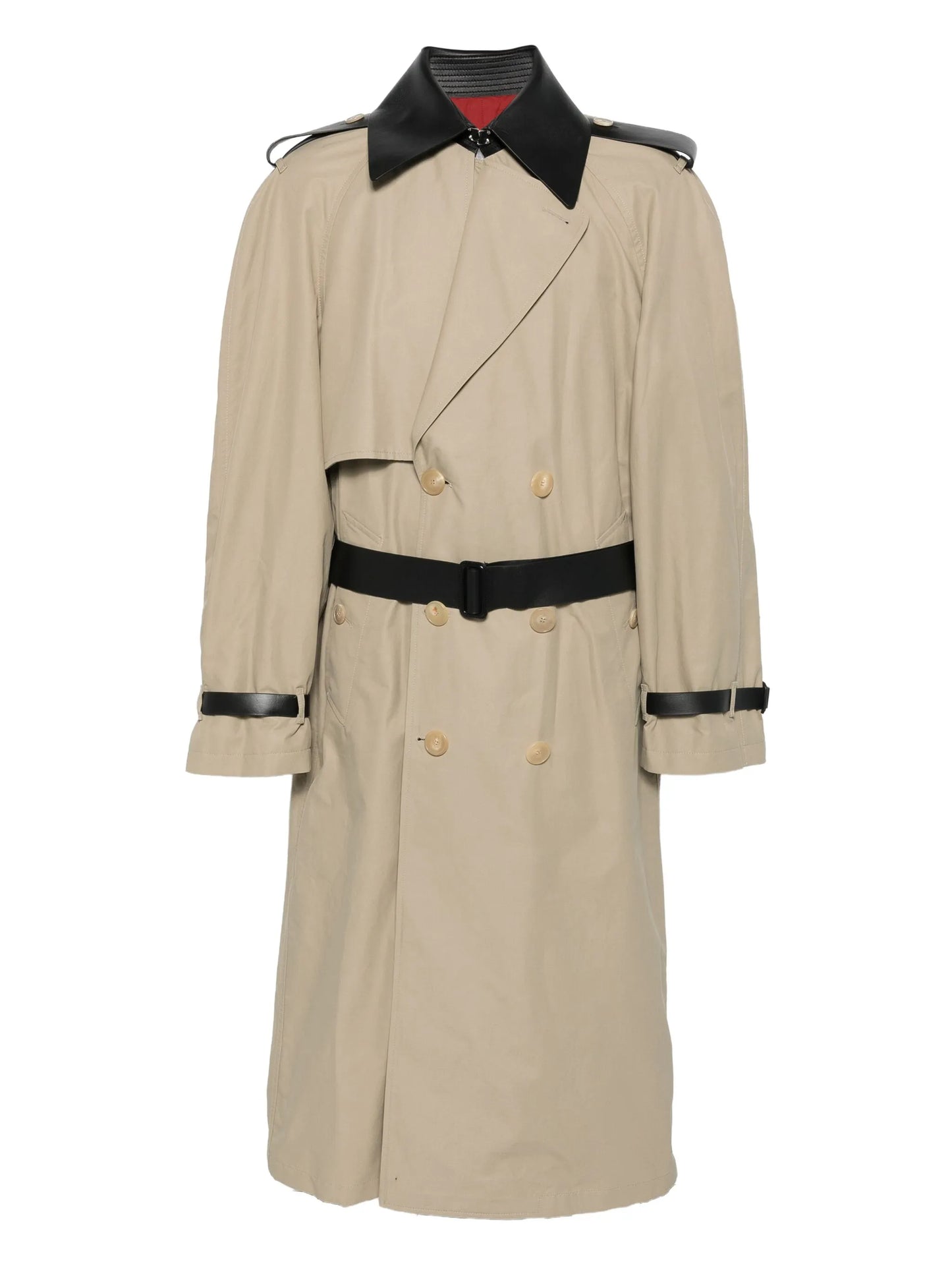 double-breasted trench coat