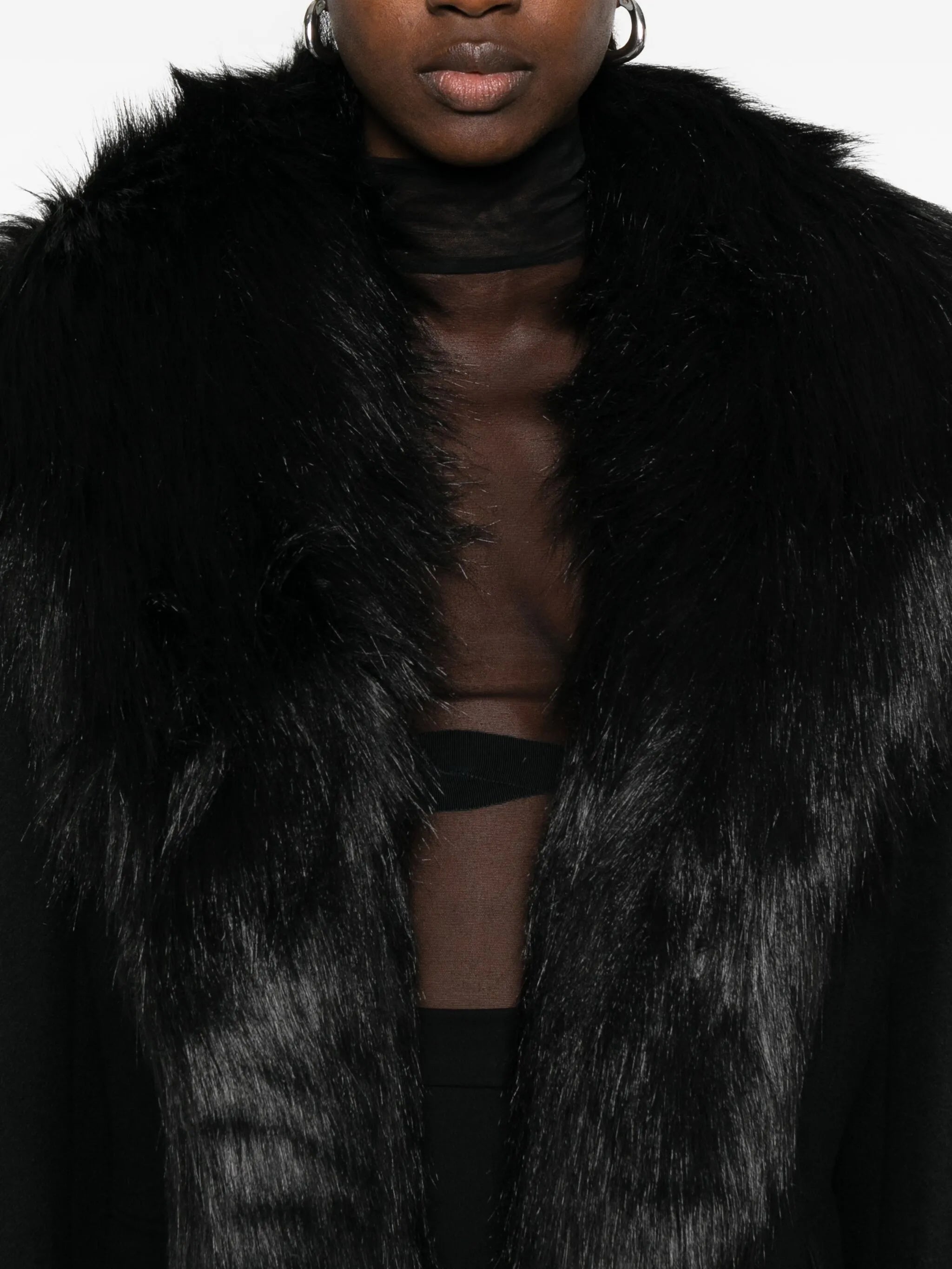 faux-fur coat