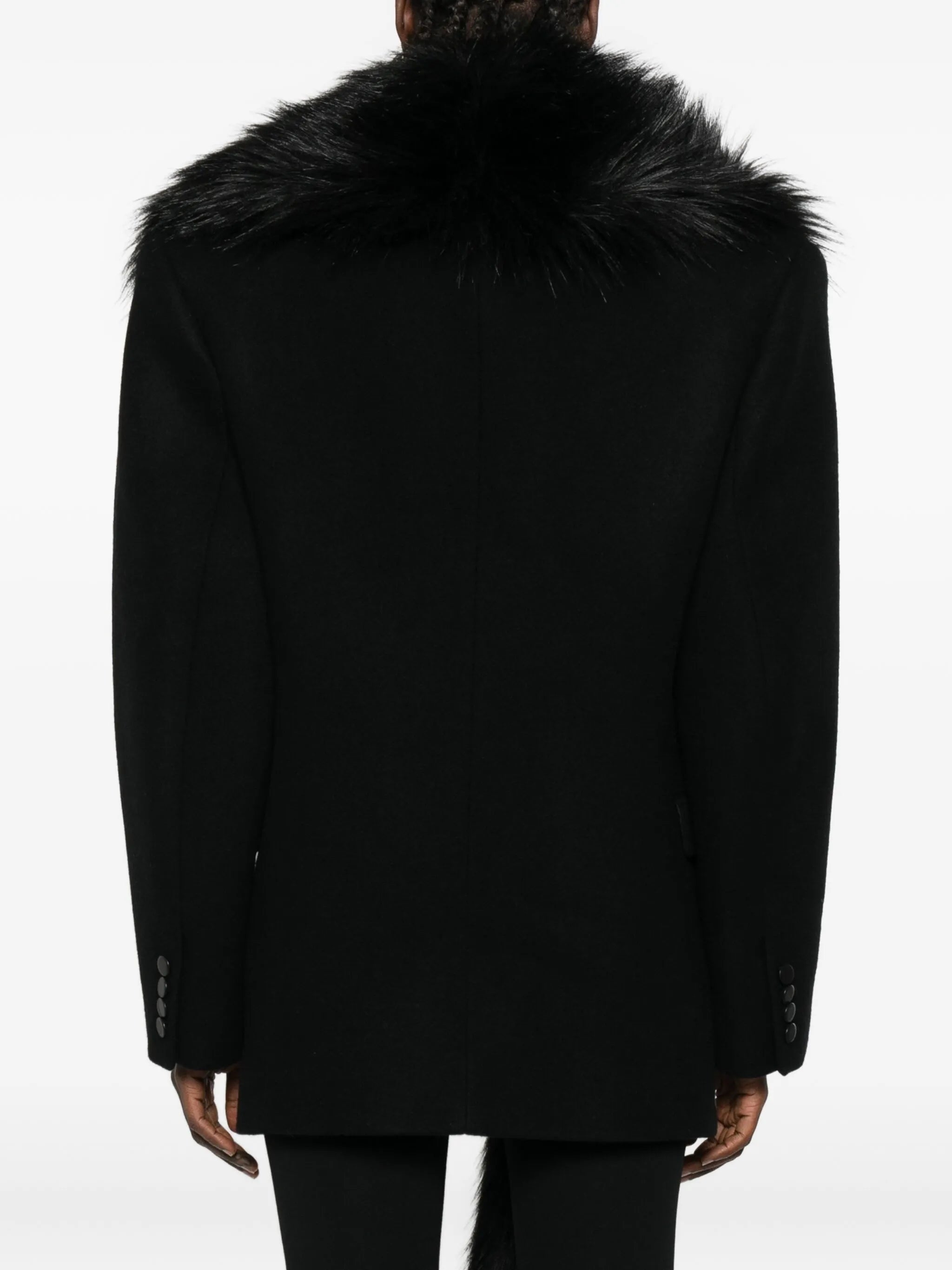 faux-fur coat
