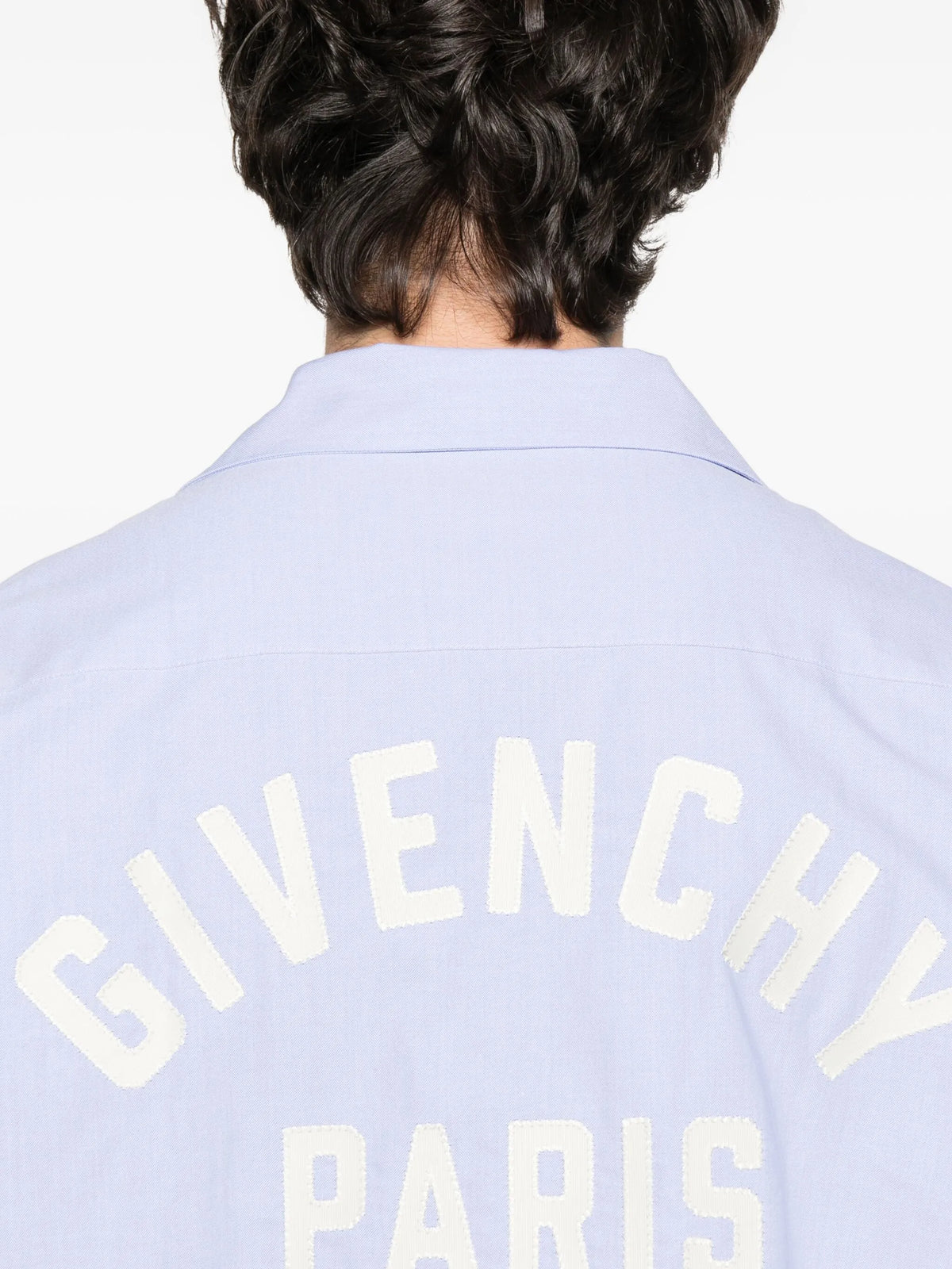 Shirt in cotton oxford with GIVENCHY paris embroidery